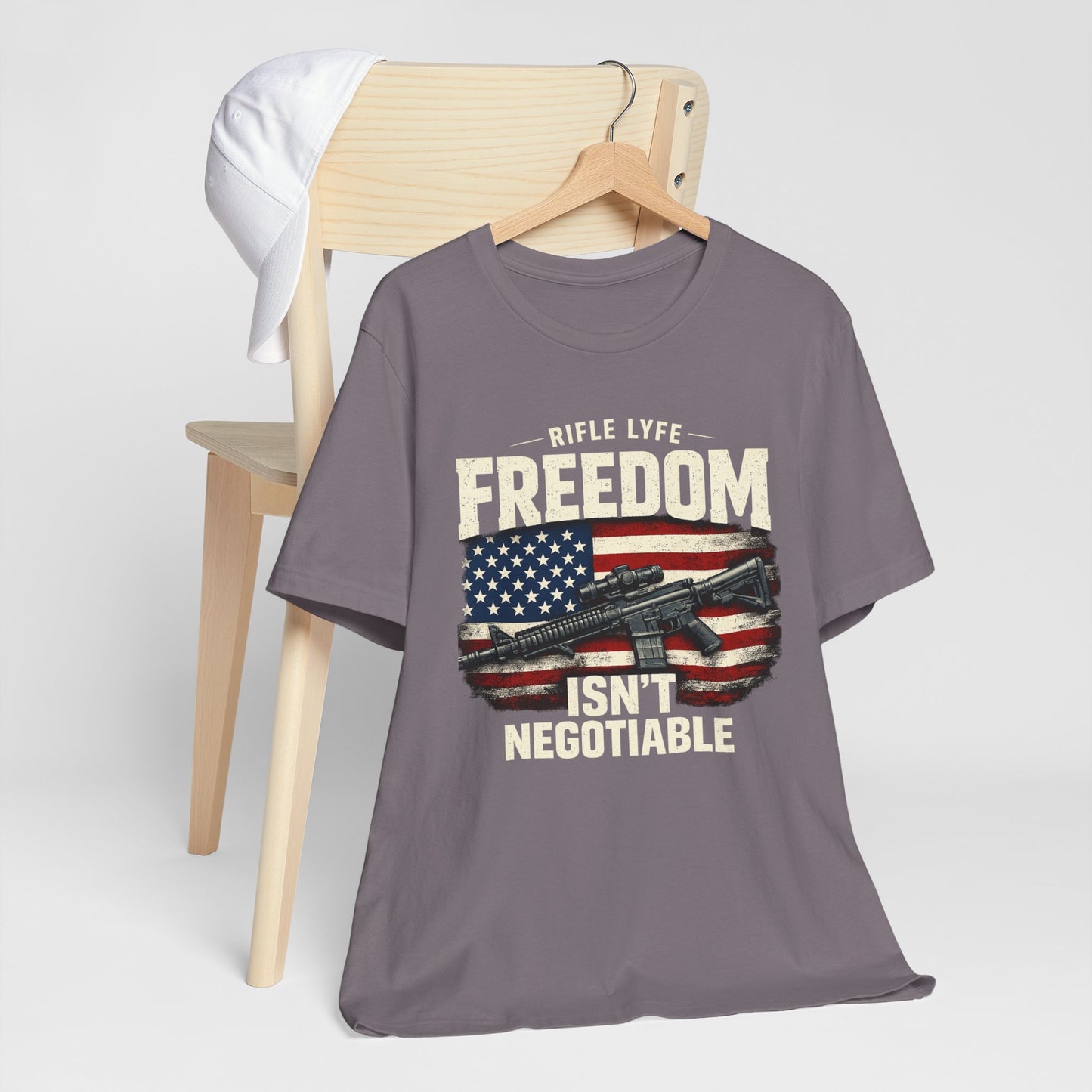 Freedom Is not Negotiable Shirt Patriotic Gun Shirt 2nd Amendment Shirt American Flag Shirt Tactical Shirt Pro Gun Tee Gift for Men