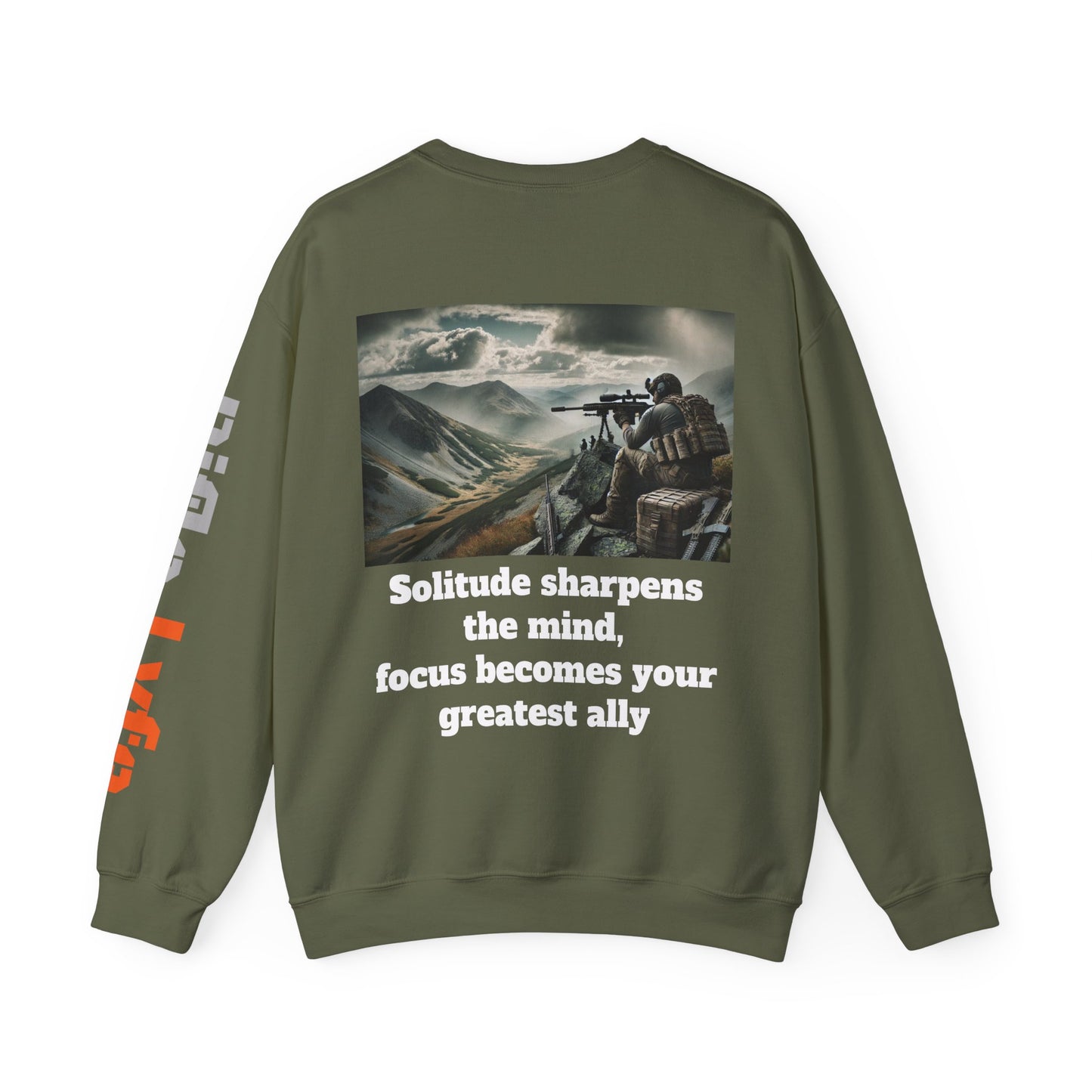 Sniper Military Heavy Blend™ Sweatshirt, Army Camouflage Pullover, Military Gift, Soldier Apparel, Camo Design Jumper, Tactical Clothing