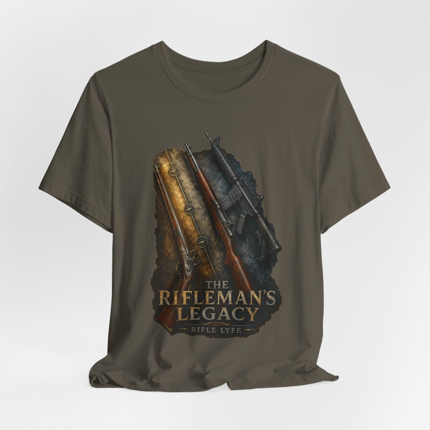 Rifleman’s Legacy T-Shirt — Vintage Hunting Rifle Graphic Tee
