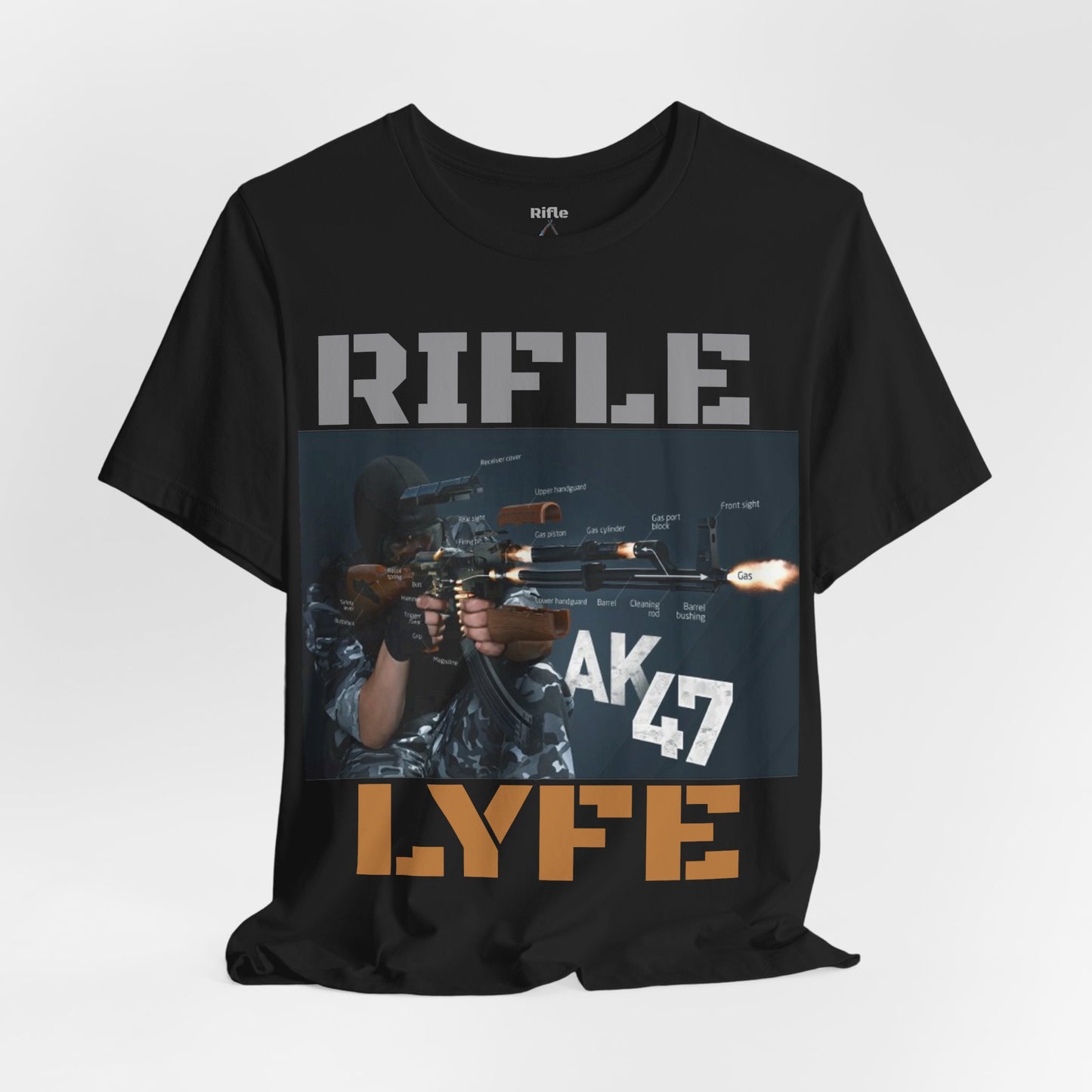 AK47 anatomy, AK47, Rifle Lyfe Logo