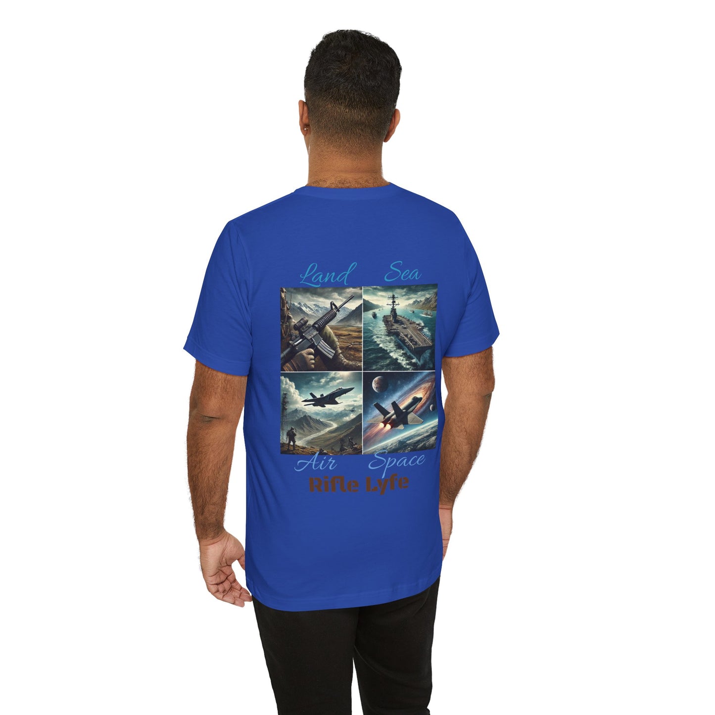 Land Sea Air Space Tee  Military Tribute Shirt | Rifle Lyfe