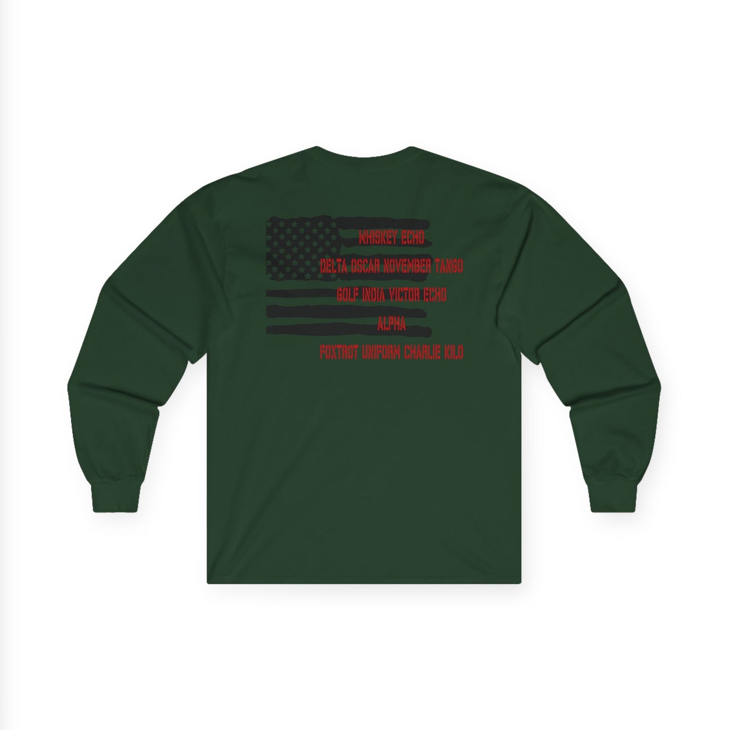 US Flag, Military sweater, W.D.G.A.F