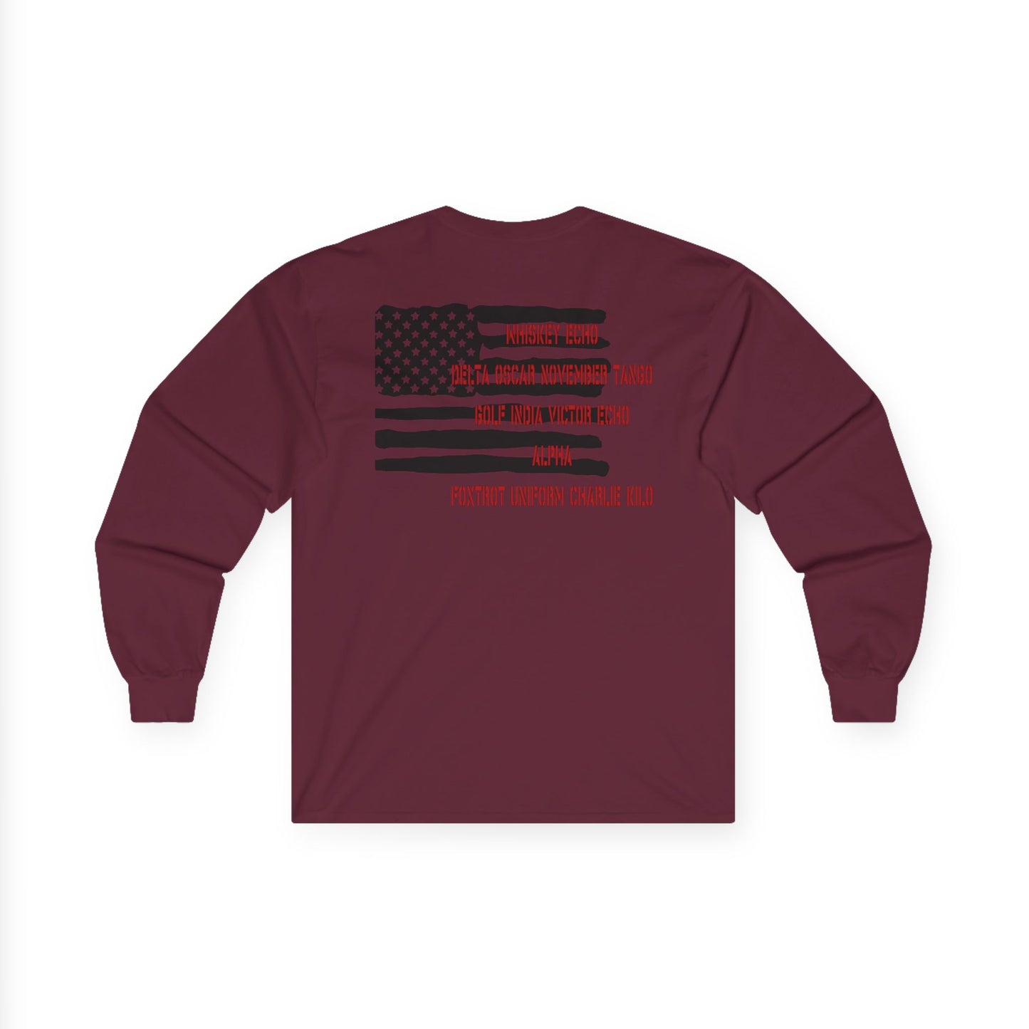 US Flag, Military sweater, W.D.G.A.F
