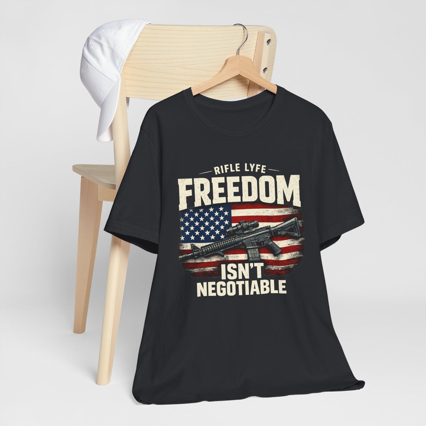 Freedom Is not Negotiable Shirt Patriotic Gun Shirt 2nd Amendment Shirt American Flag Shirt Tactical Shirt Pro Gun Tee Gift for Men