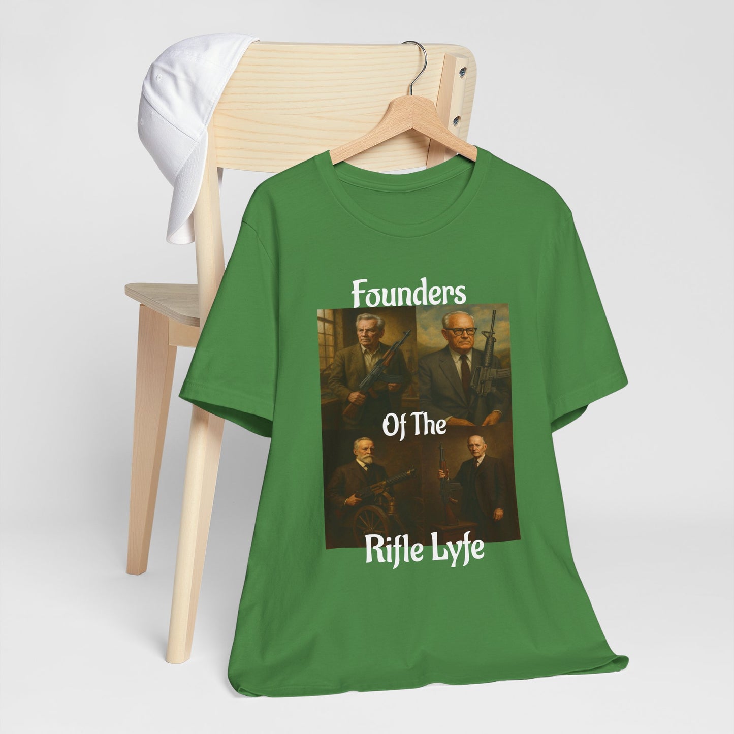 Founders of the Rifle Lyfe T-Shirt – Tactical Gun History Shirt for 2A Supporters, Military Gun Collectors & Patriotic Rifle Fans