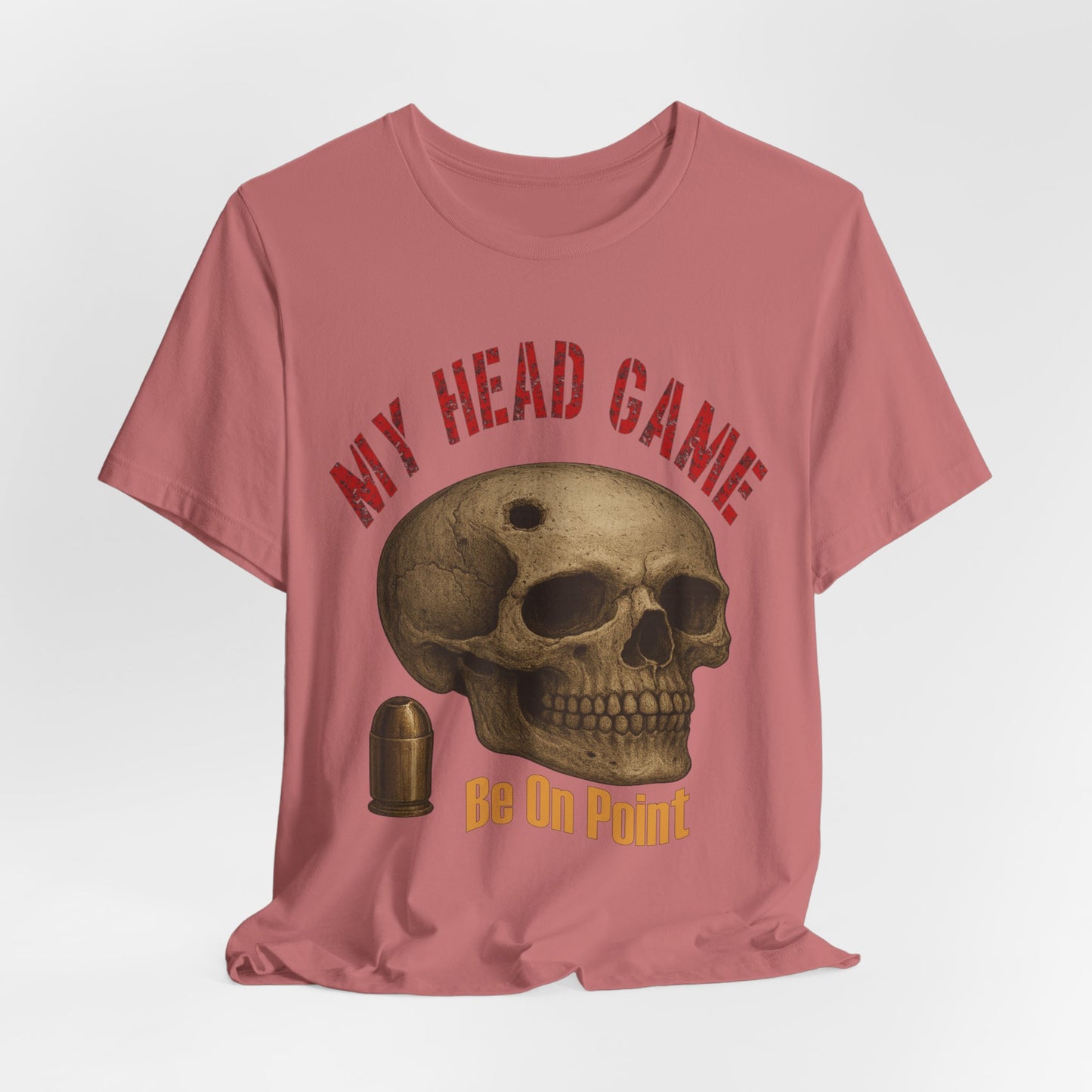 Head Game T-Shirt, Funny Skull Tee, Unisex Graphic Shirt, Unique Gift for Halloween, Quirky Statement Apparel