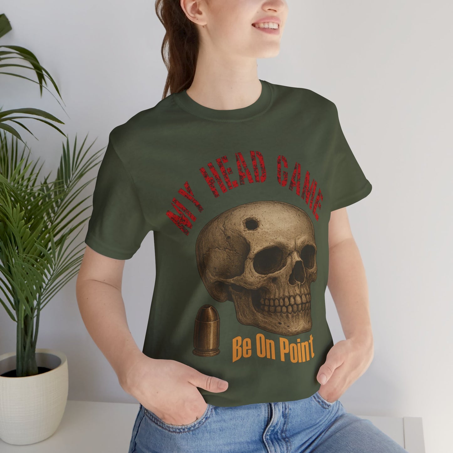 Head Game T-Shirt, Funny Skull Tee, Unisex Graphic Shirt, Unique Gift for Halloween, Quirky Statement Apparel