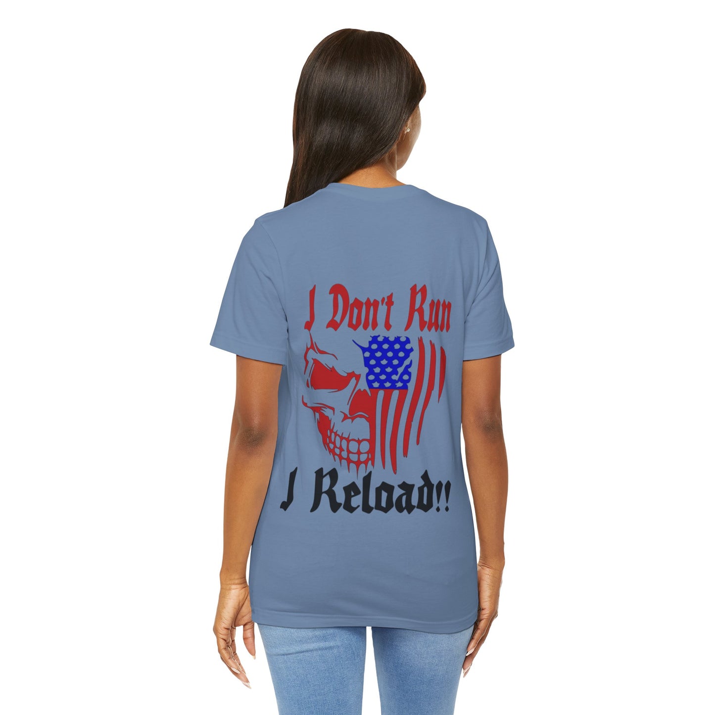 Skull Face Reload Unisex Tee, Alternative Clothing, Graphic T-Shirt, Edgy Quote Shirt, Skeleton Print Top