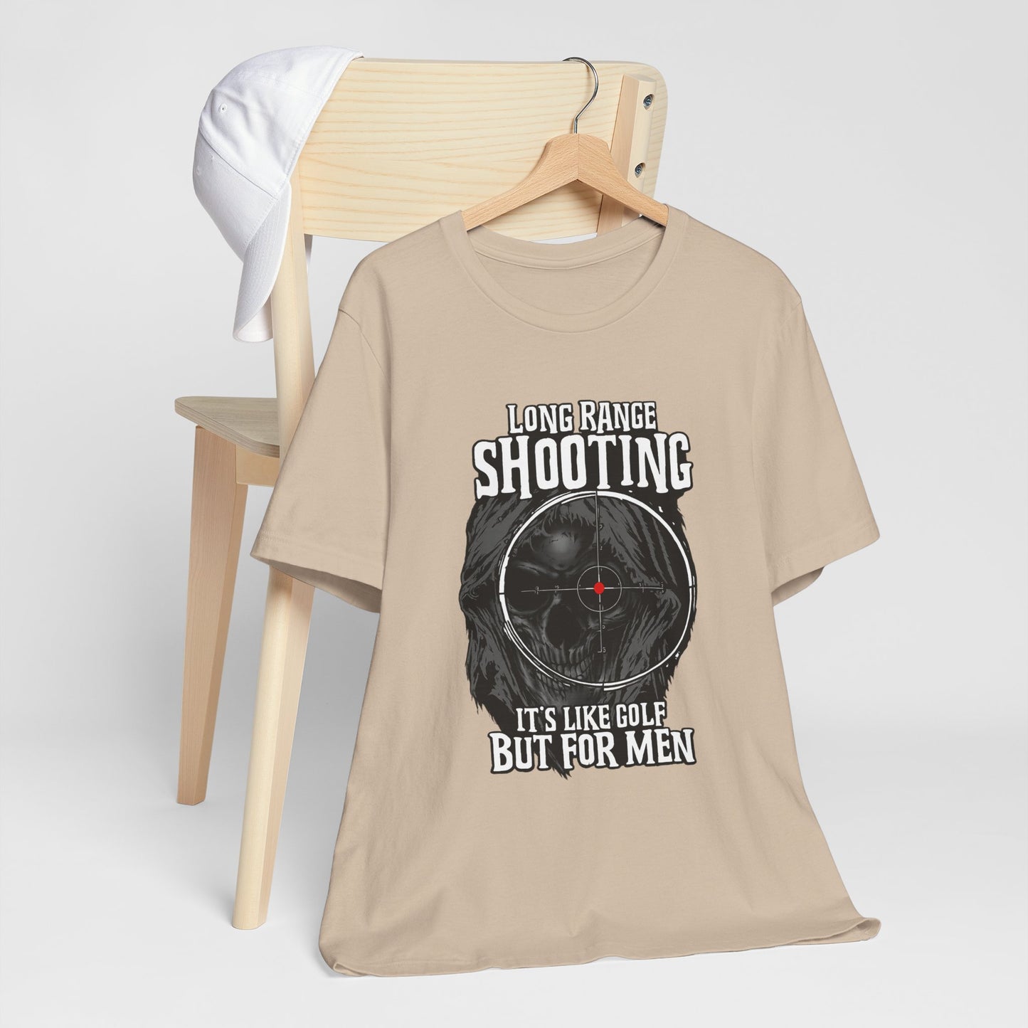 Long Range Shooting T-Shirt – “It’s Like Golf But For Men” Tactical Target Tee
