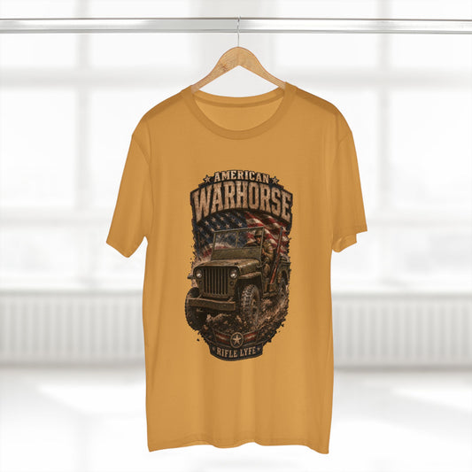 Military Jeep & American Flag Tee