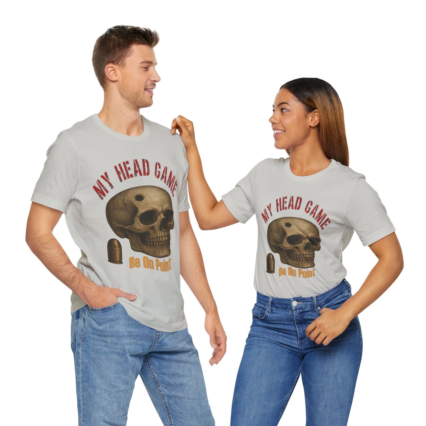 Head Game T-Shirt, Funny Skull Tee, Unisex Graphic Shirt, Unique Gift for Halloween, Quirky Statement Apparel