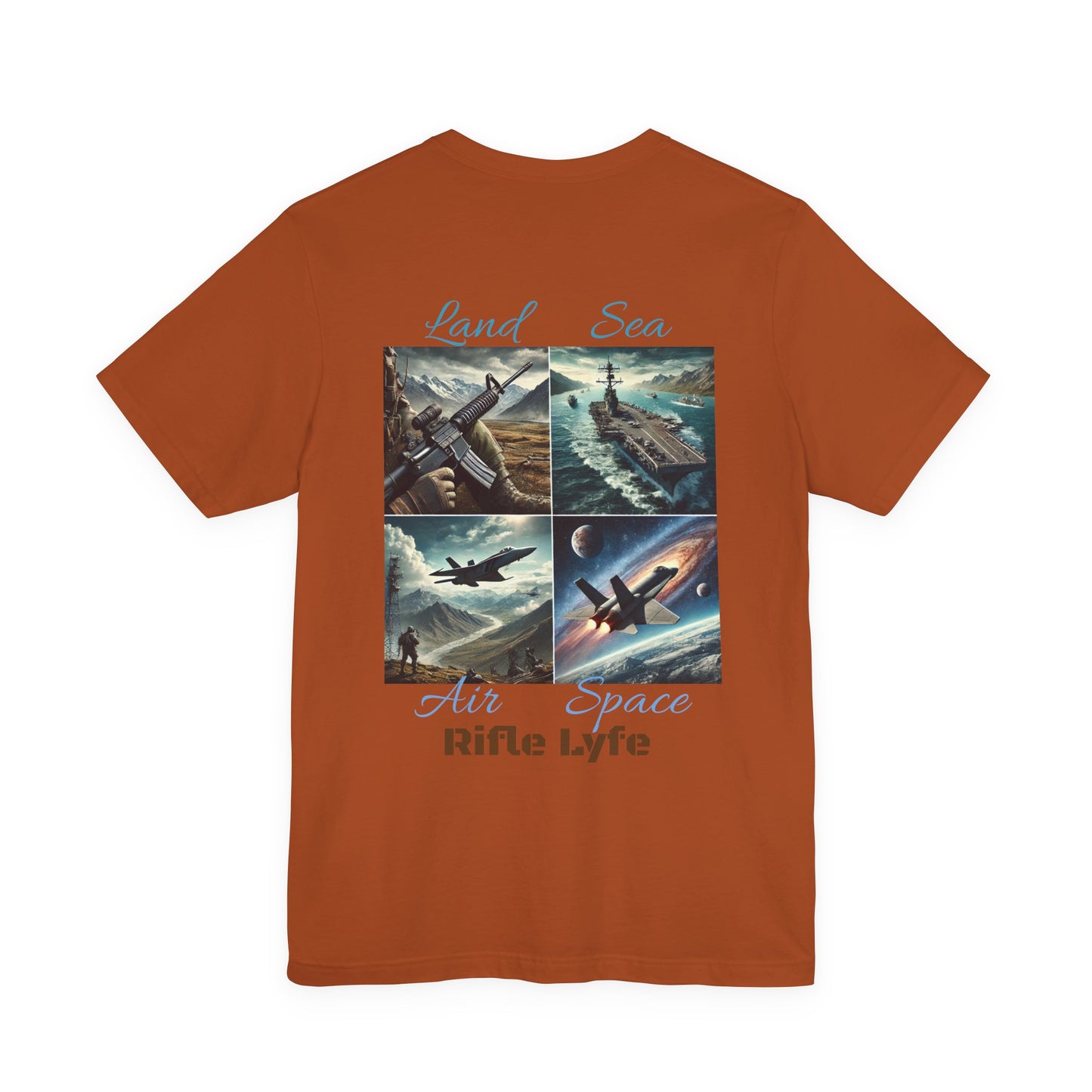 Land Sea Air Space Tee  Military Tribute Shirt | Rifle Lyfe