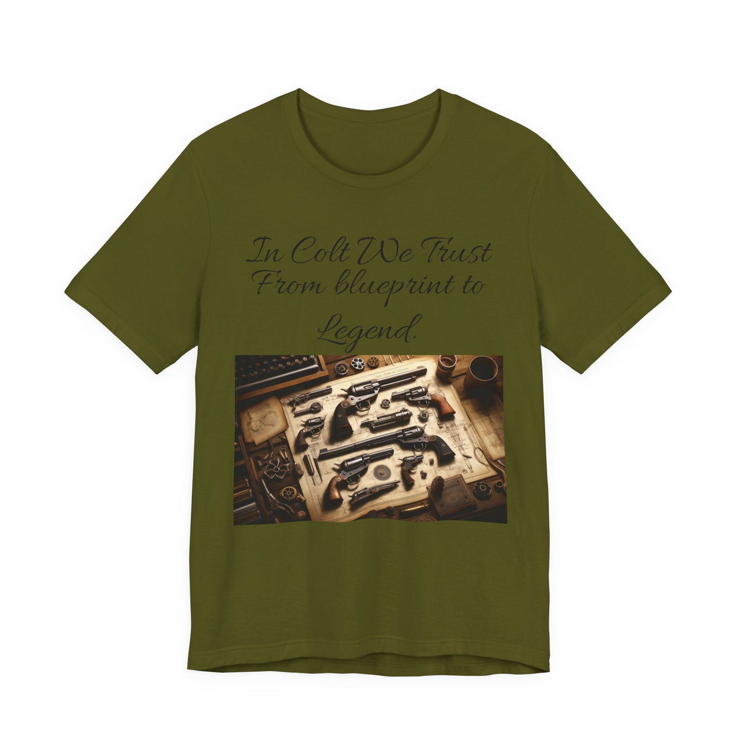 Gun Enthusiast Tee: In Colt We Trust, Firearm Lover Shirt, Shooting Sports Tee, Gift for Gun Owners, Vintage Firearms Apparel