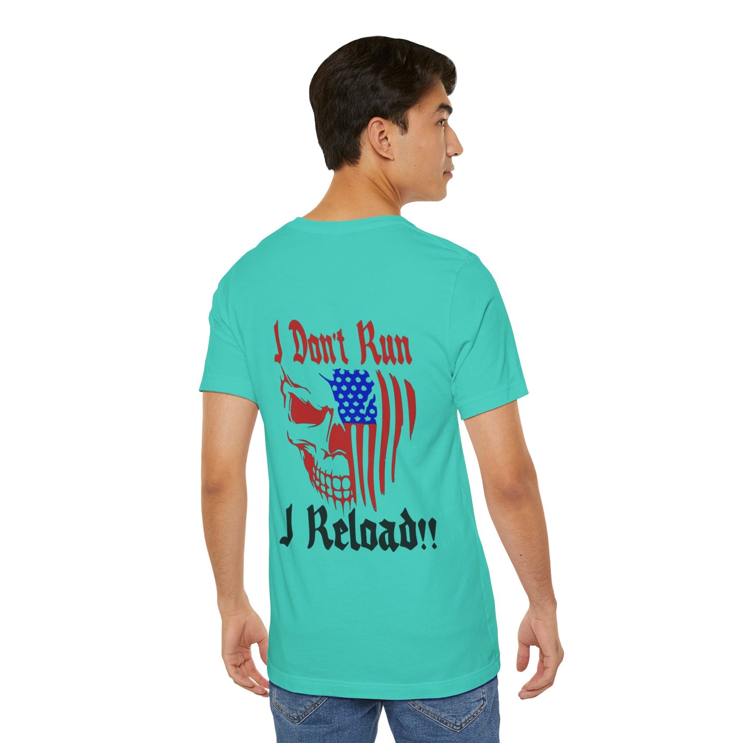 Skull Face Reload Unisex Tee, Alternative Clothing, Graphic T-Shirt, Edgy Quote Shirt, Skeleton Print Top