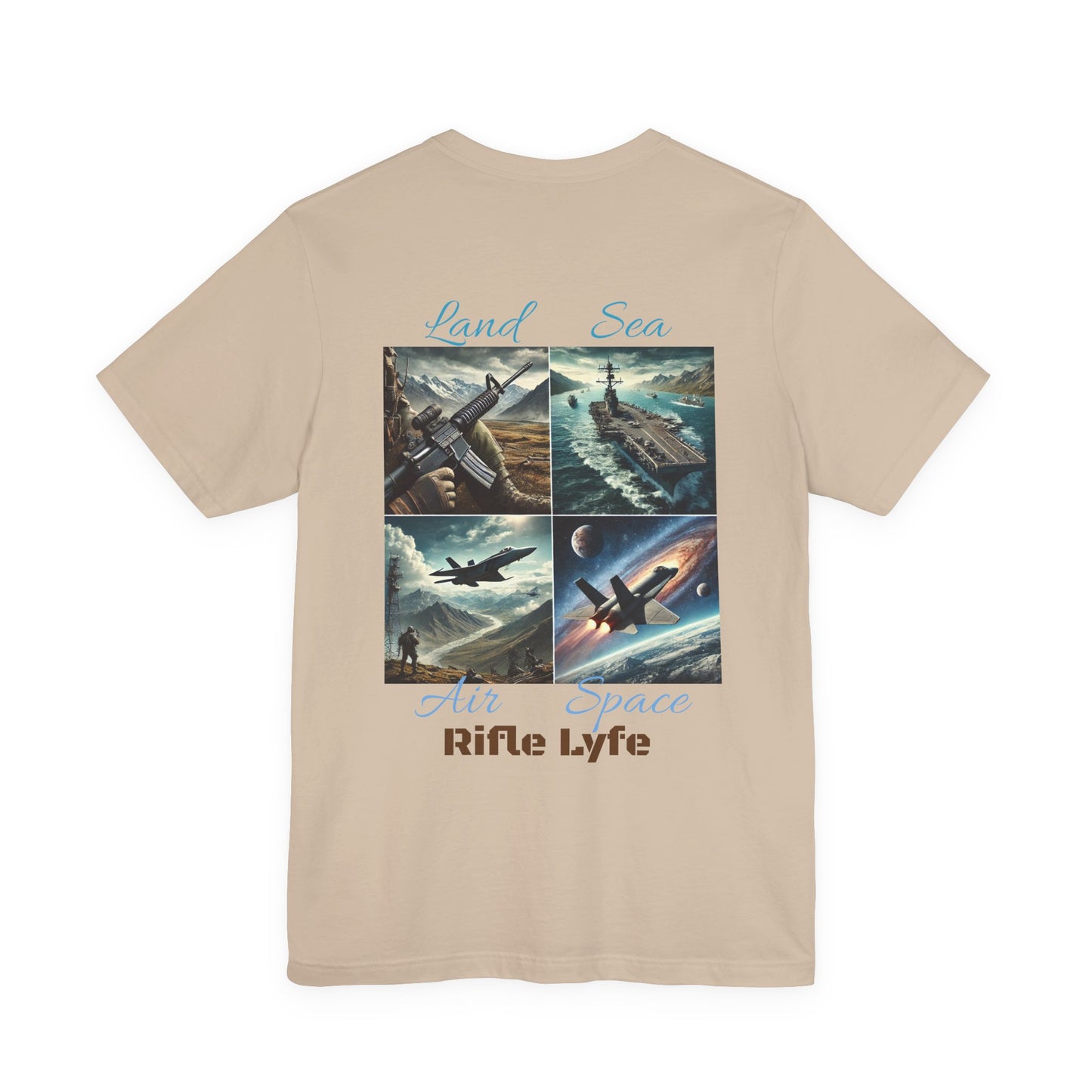 Land Sea Air Space Tee  Military Tribute Shirt | Rifle Lyfe