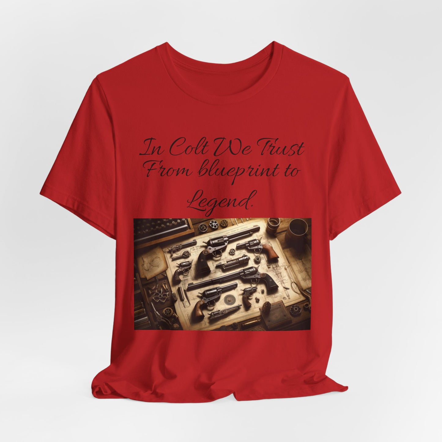 Gun Enthusiast Tee: In Colt We Trust, Firearm Lover Shirt, Shooting Sports Tee, Gift for Gun Owners, Vintage Firearms Apparel