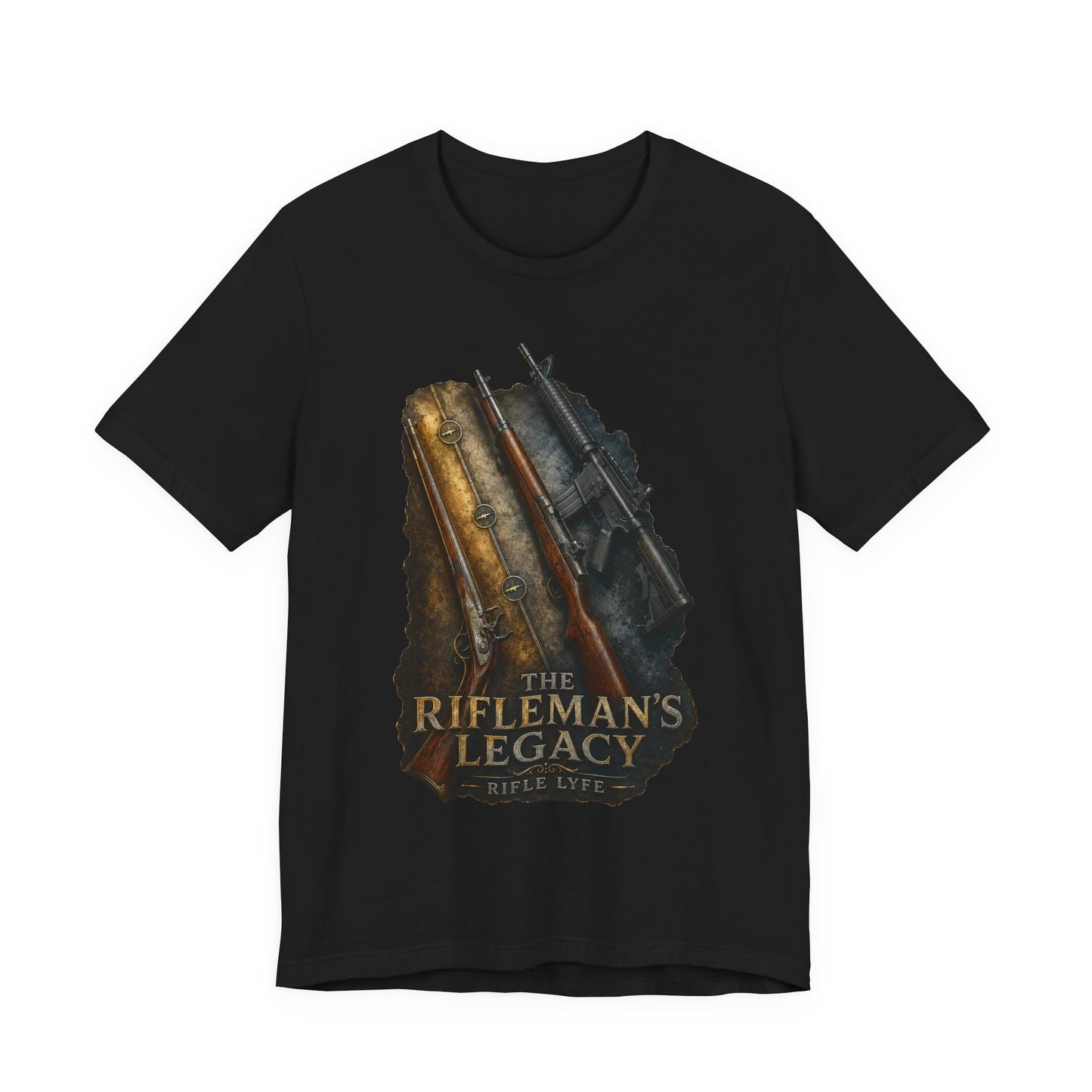 Rifleman’s Legacy T-Shirt — Vintage Hunting Rifle Graphic Tee