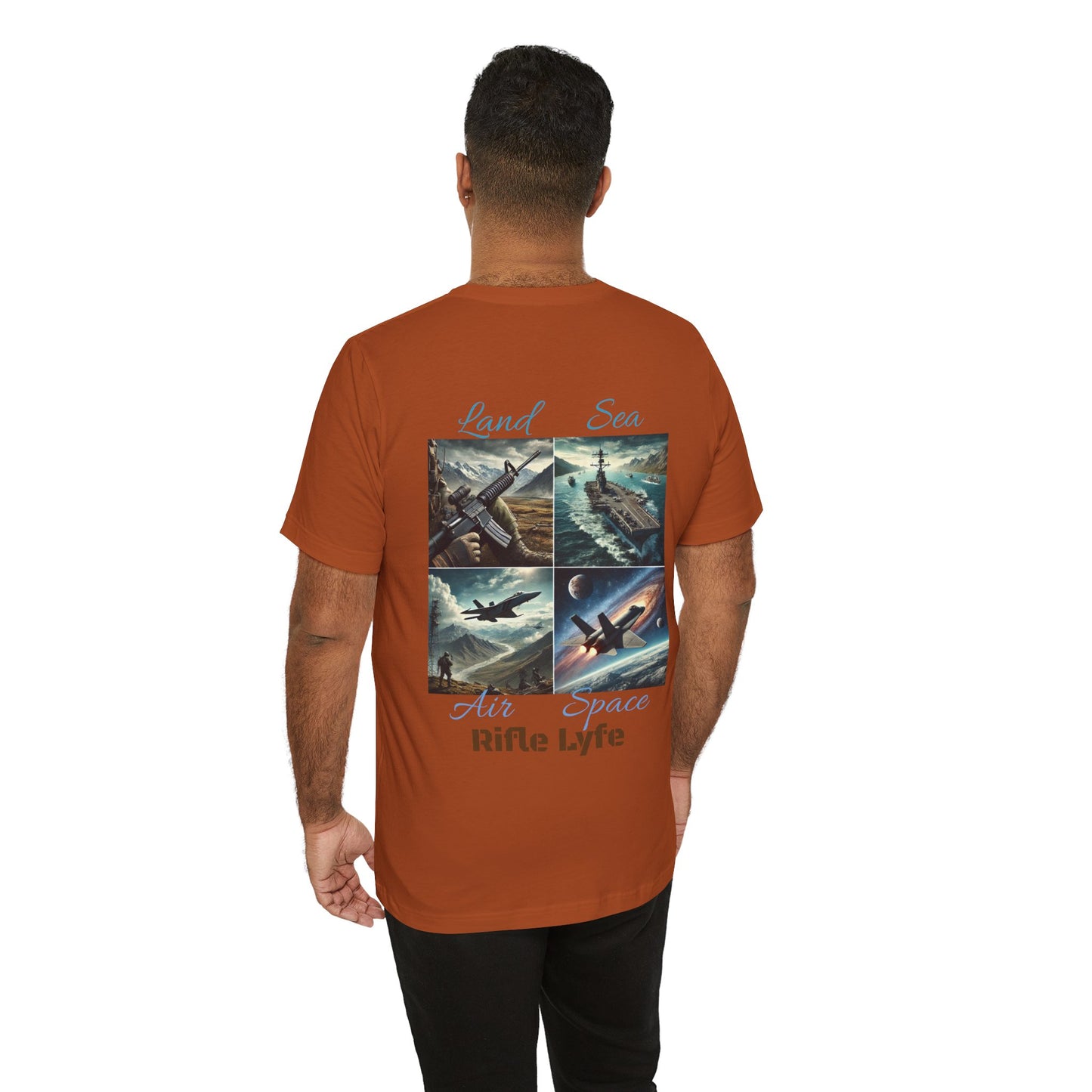 Land Sea Air Space Tee  Military Tribute Shirt | Rifle Lyfe