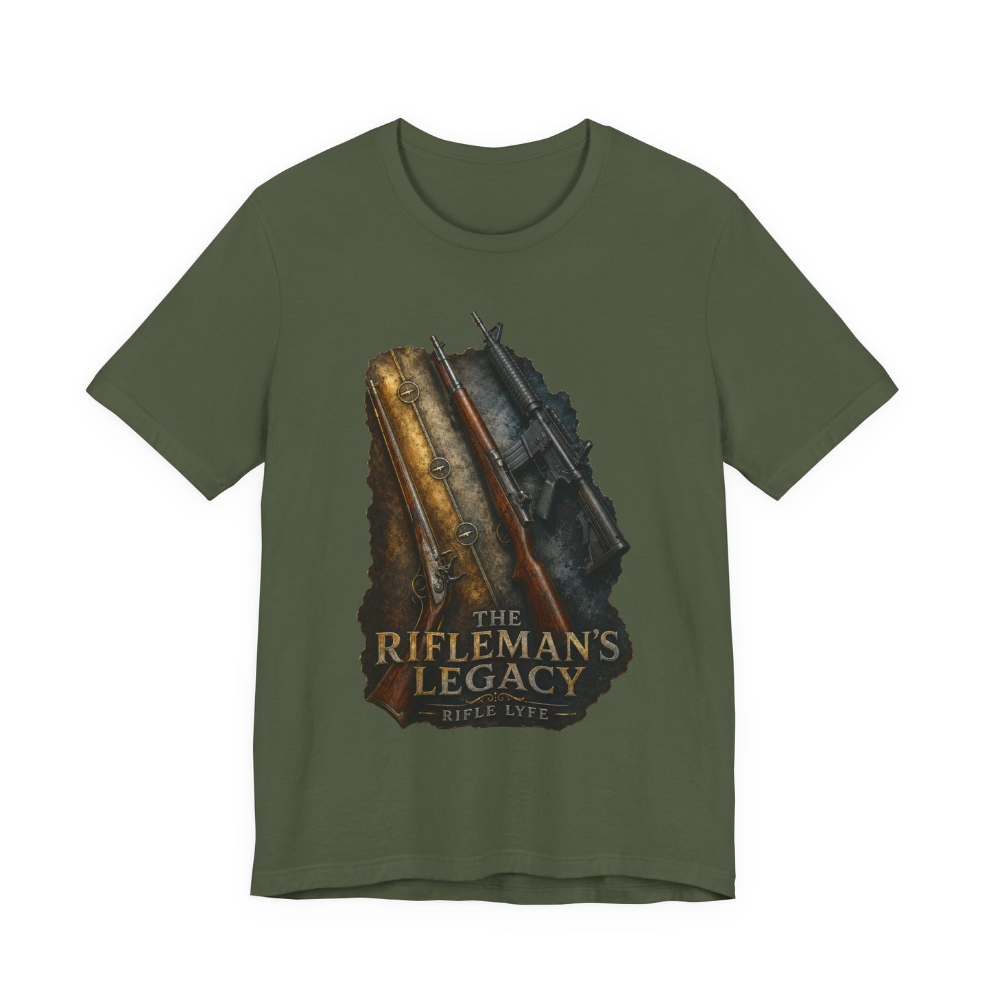 Rifleman’s Legacy T-Shirt — Vintage Hunting Rifle Graphic Tee