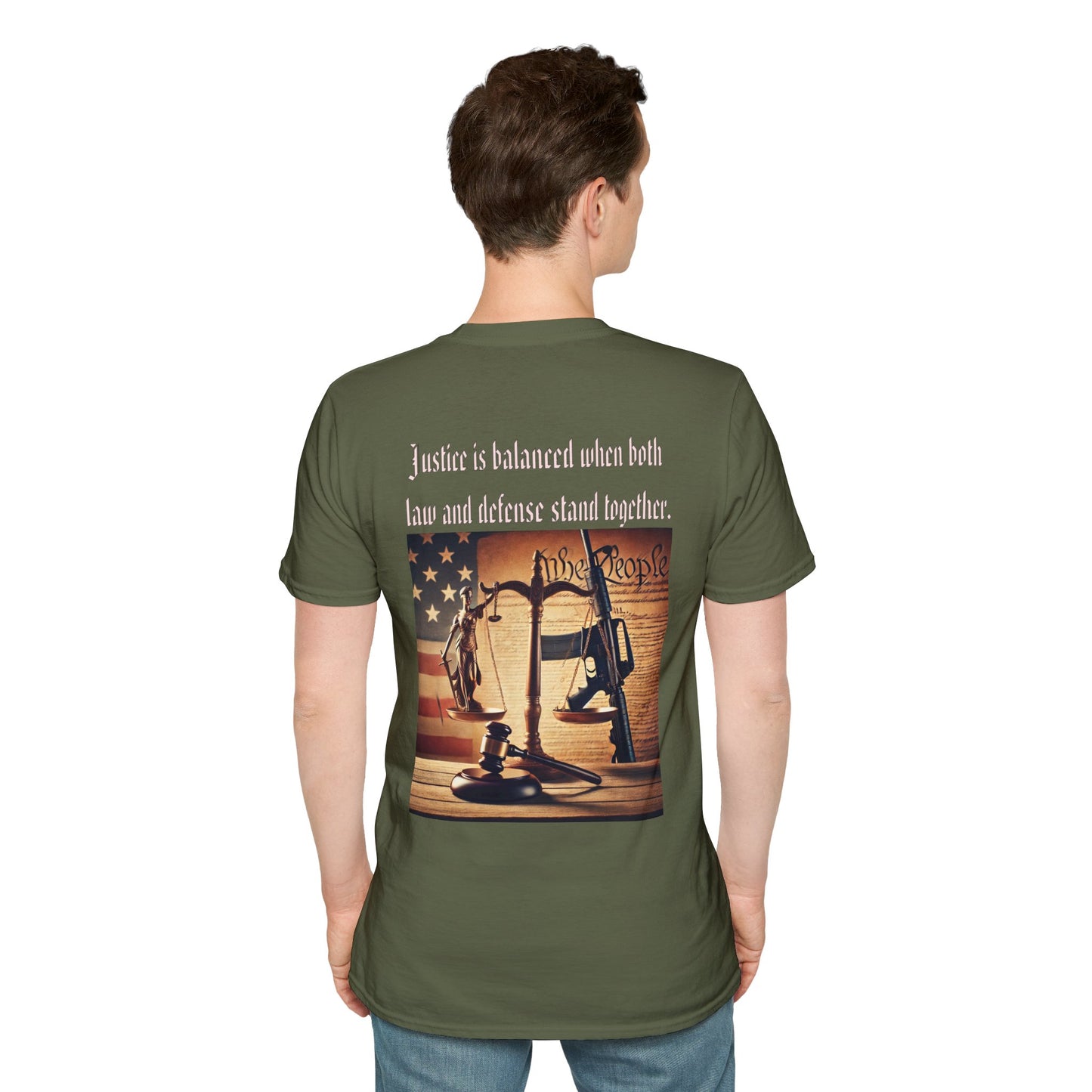 Justice in balance, military, balance of power and law, gift idea