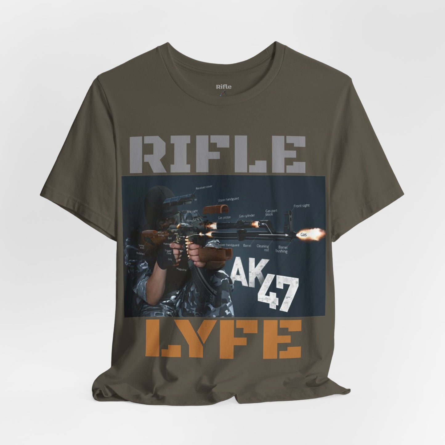 AK47 anatomy, AK47, Rifle Lyfe Logo