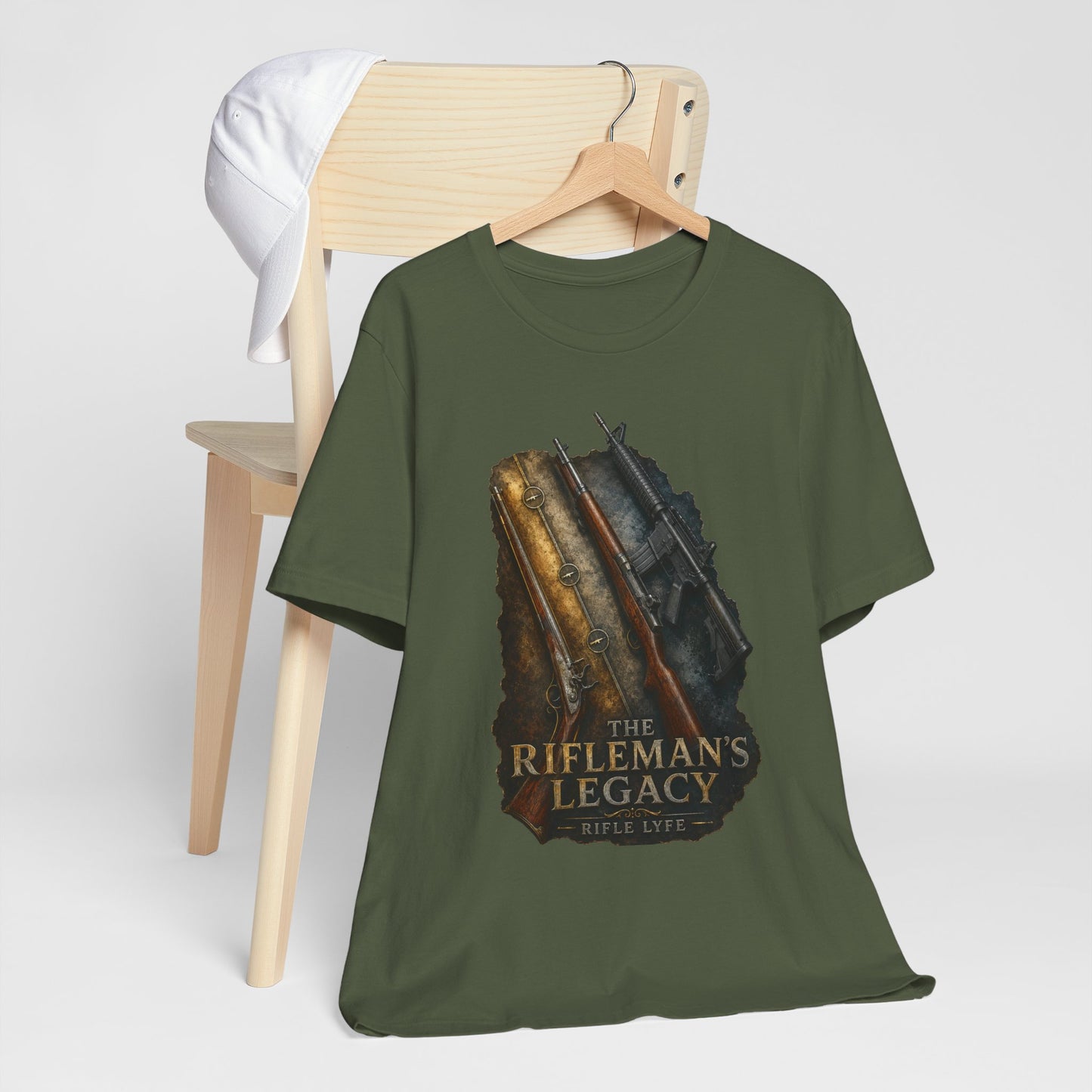 Rifleman’s Legacy T-Shirt — Vintage Hunting Rifle Graphic Tee