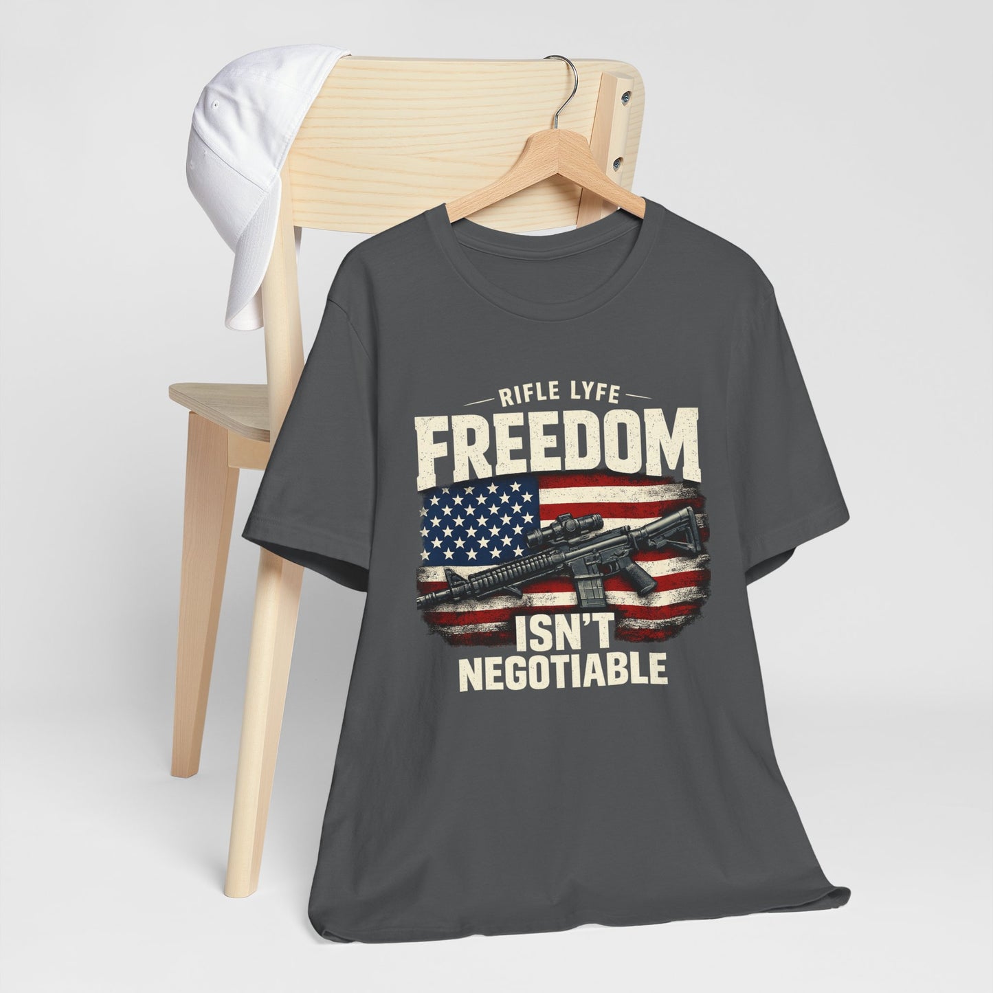 Freedom Is not Negotiable Shirt Patriotic Gun Shirt 2nd Amendment Shirt American Flag Shirt Tactical Shirt Pro Gun Tee Gift for Men