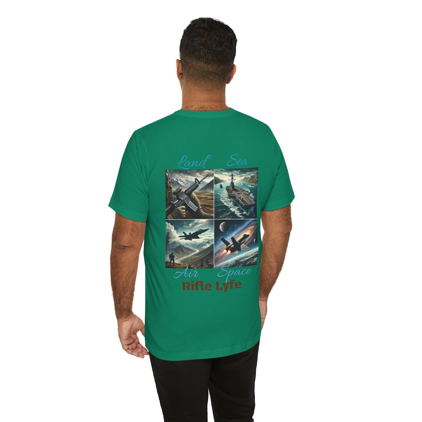 Land Sea Air Space Tee  Military Tribute Shirt | Rifle Lyfe