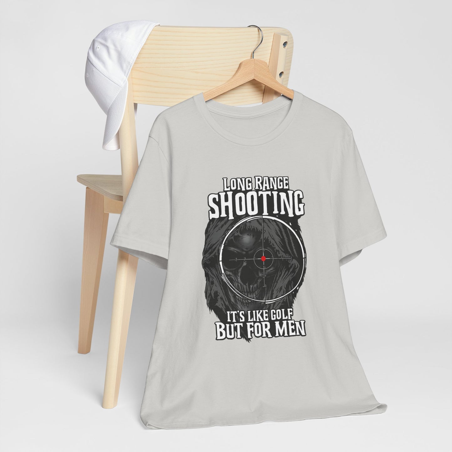 Long Range Shooting T-Shirt – “It’s Like Golf But For Men” Tactical Target Tee