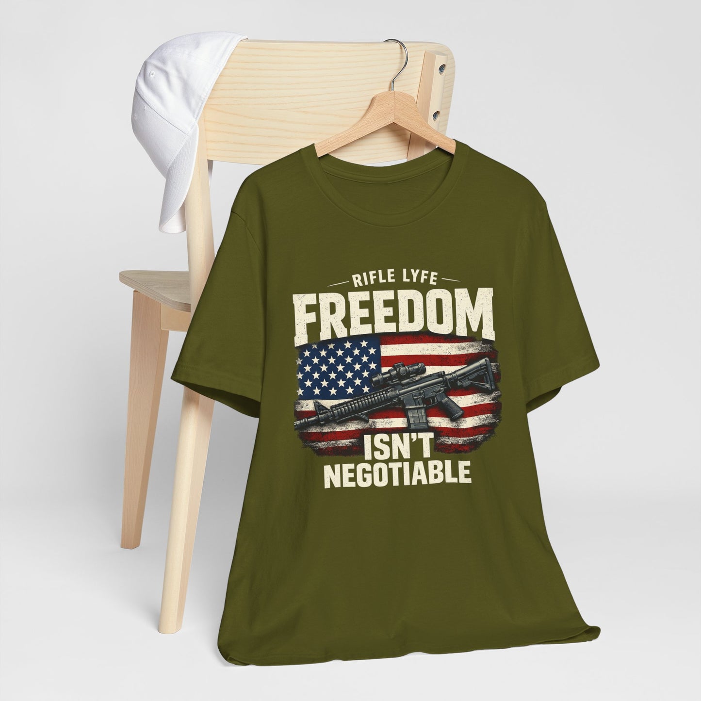 Freedom Is not Negotiable Shirt Patriotic Gun Shirt 2nd Amendment Shirt American Flag Shirt Tactical Shirt Pro Gun Tee Gift for Men