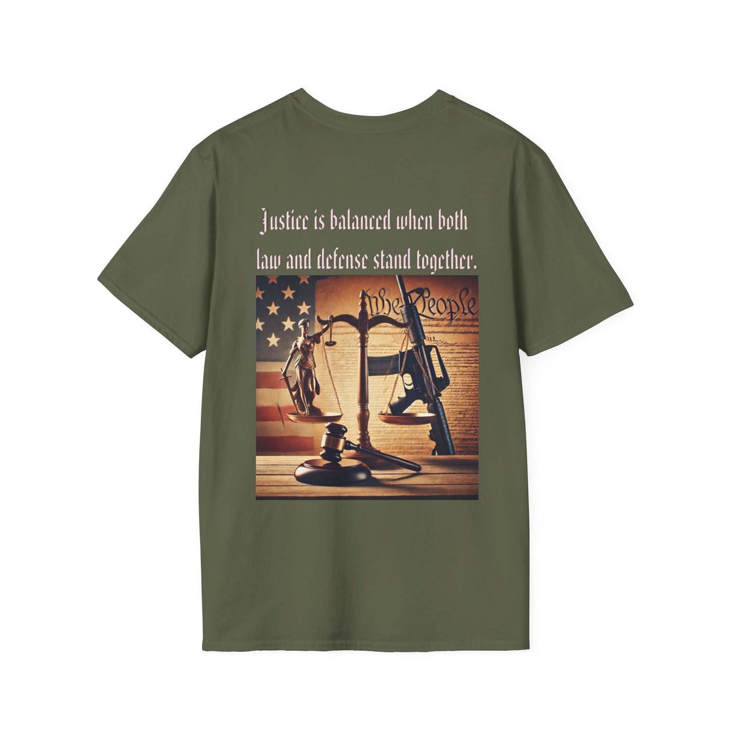 Justice in balance, military, balance of power and law, gift idea