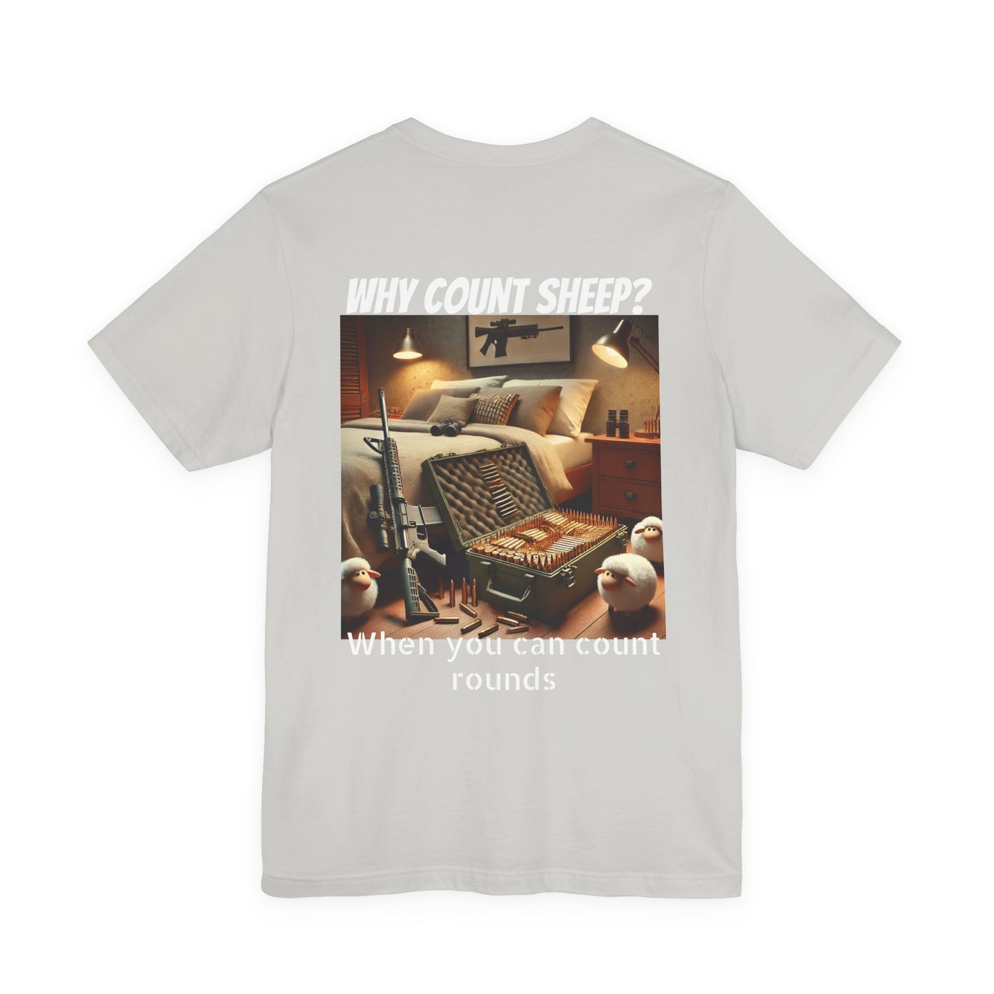 Funny Ammo Counting Unisex Tee, Sarcastic Bullet Collection T-Shirt, Humorous Munition Inventory Shirt, Hilarious Armament Count Top,