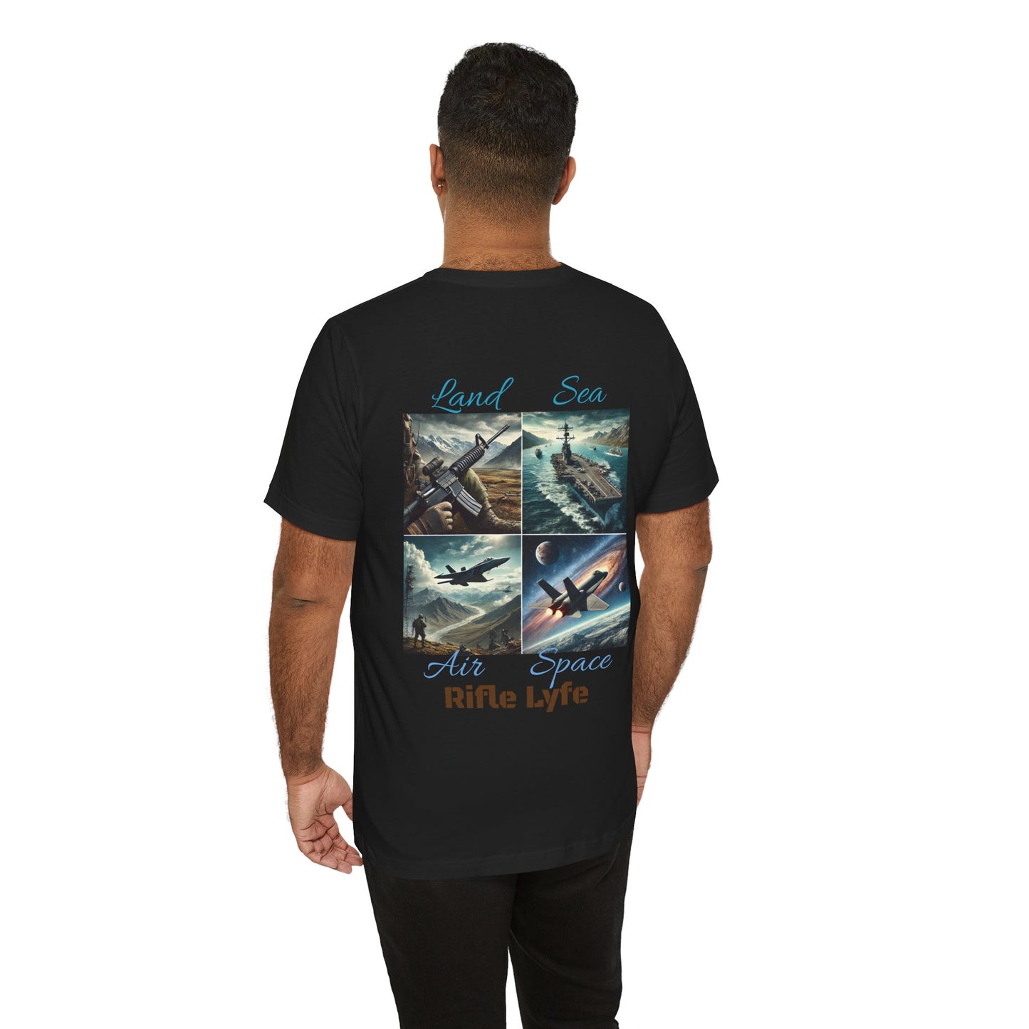 Land Sea Air Space Tee  Military Tribute Shirt | Rifle Lyfe