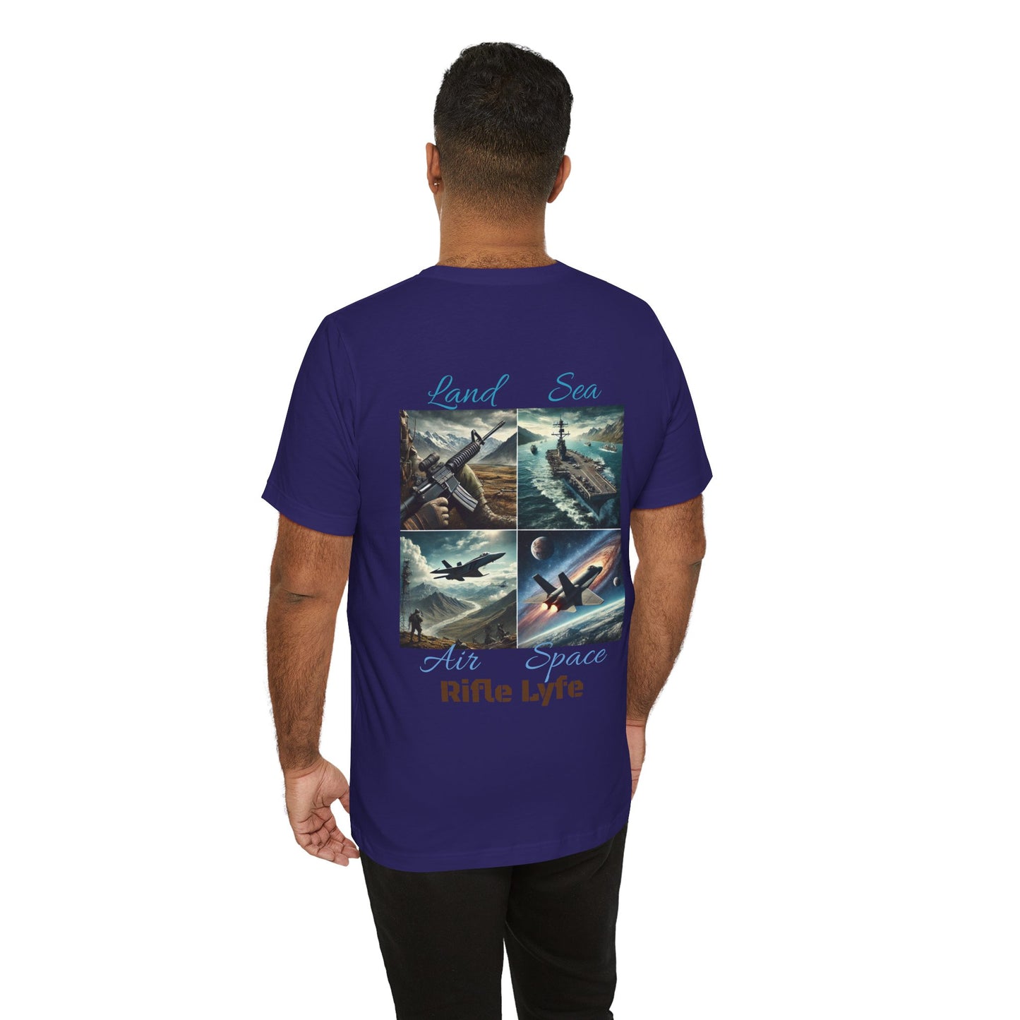 Land Sea Air Space Tee  Military Tribute Shirt | Rifle Lyfe