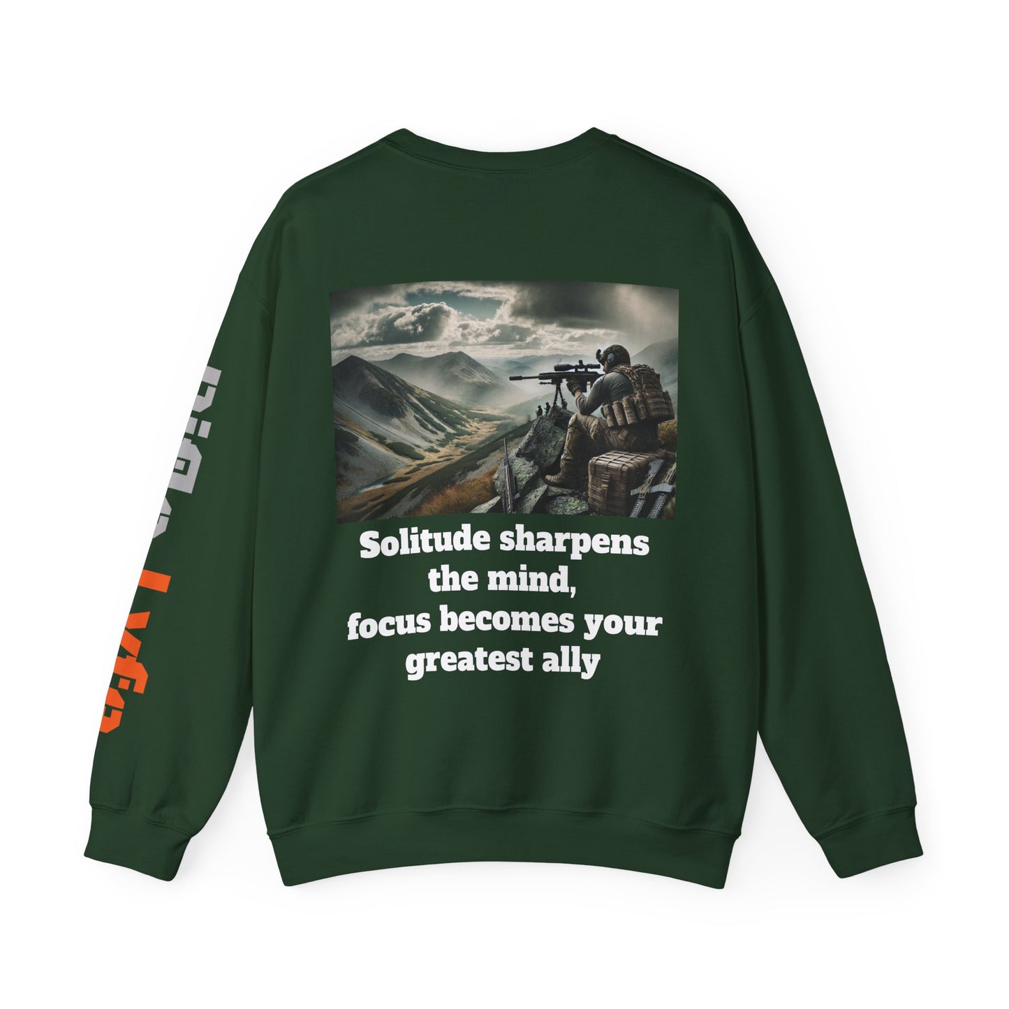 Sniper Military Heavy Blend™ Sweatshirt, Army Camouflage Pullover, Military Gift, Soldier Apparel, Camo Design Jumper, Tactical Clothing