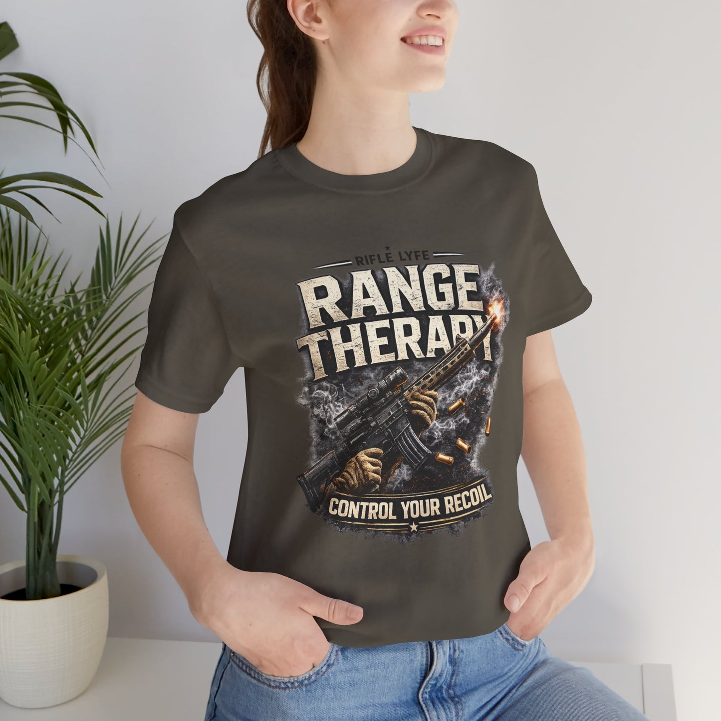 Range Therapy Shirt Shooting Range Shirt Funny Gun Shirt 2nd Amendment Shirt Tactical Shirt Pro Gun Tee Gift for Gun Lover Men