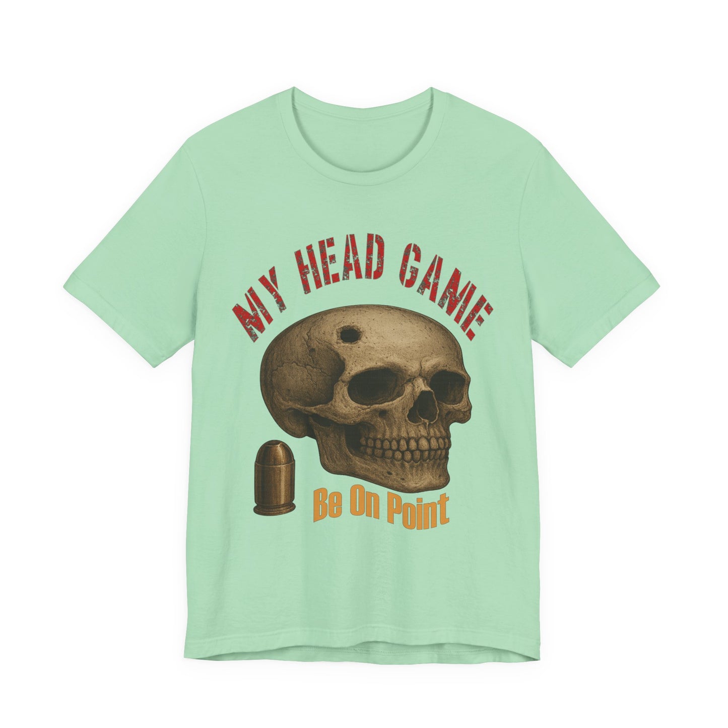 Head Game T-Shirt, Funny Skull Tee, Unisex Graphic Shirt, Unique Gift for Halloween, Quirky Statement Apparel