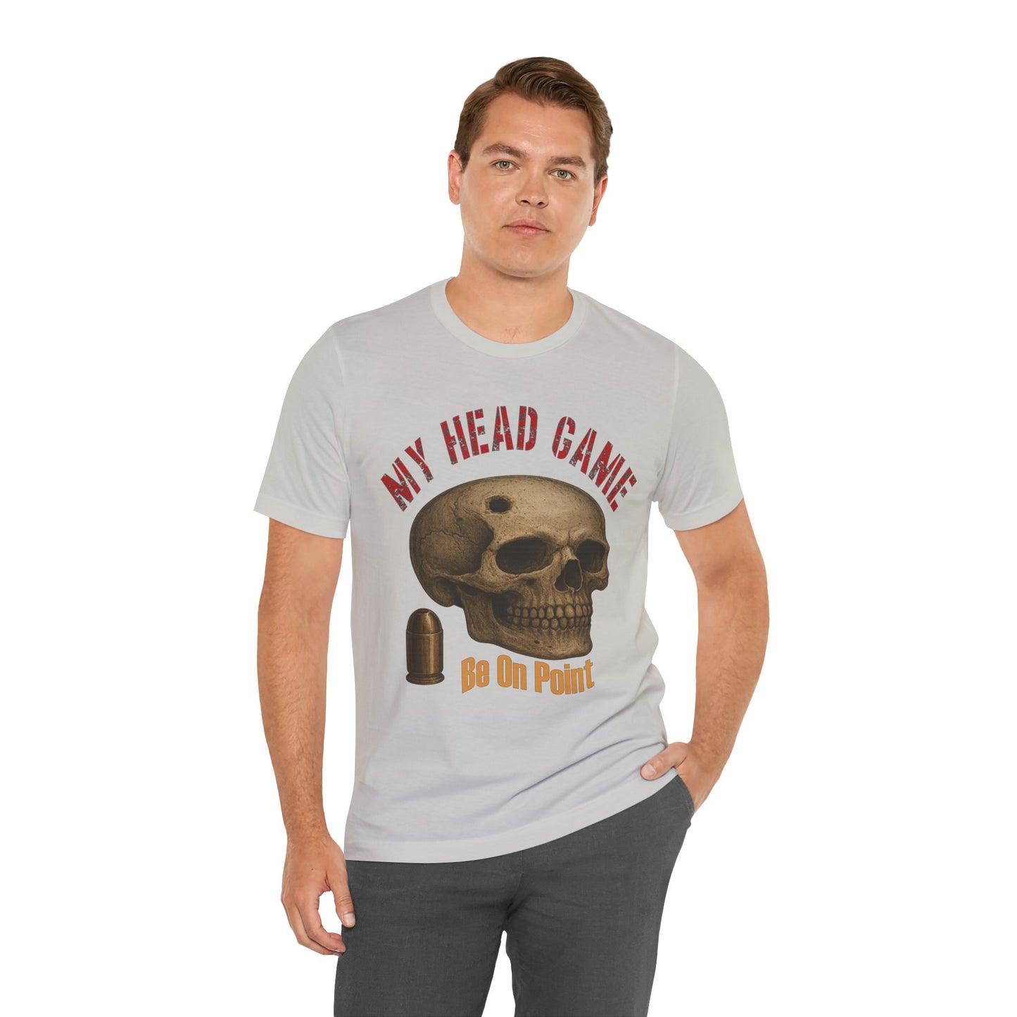 Head Game T-Shirt, Funny Skull Tee, Unisex Graphic Shirt, Unique Gift for Halloween, Quirky Statement Apparel