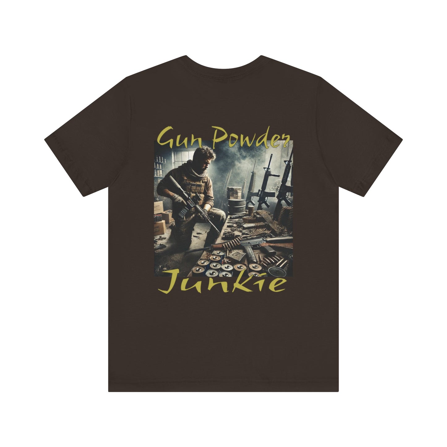 Gun Powder Junkie T-Shirt, Explosive Tee, Gun Enthusiast Shirt, Firearm Lover Top, Shooting Range Apparel