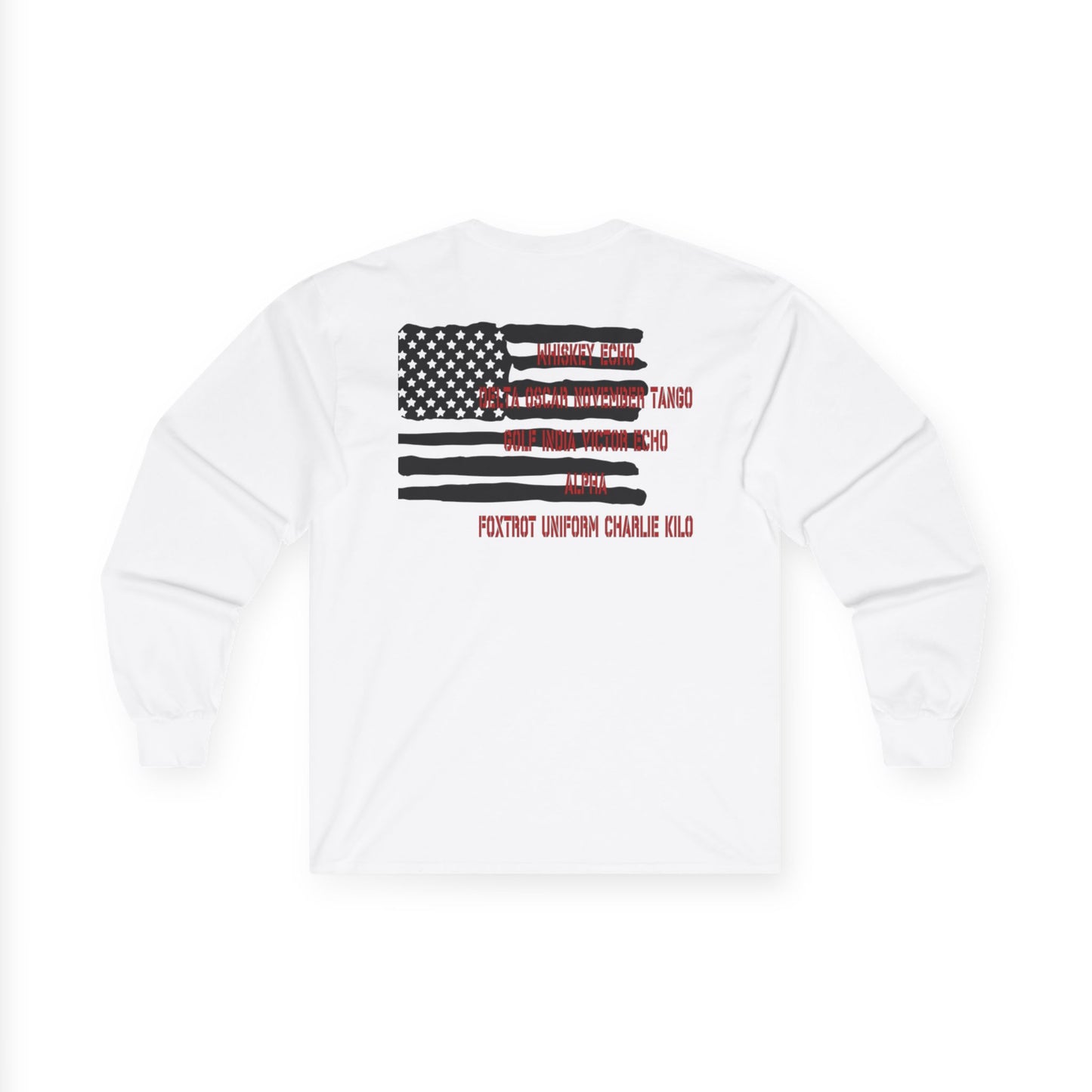 US Flag, Military sweater, W.D.G.A.F