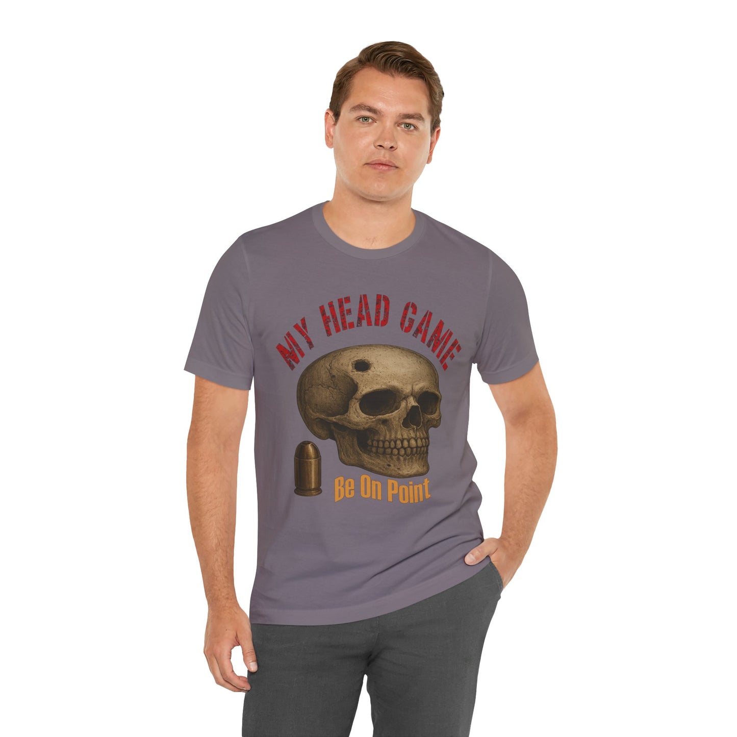 Head Game T-Shirt, Funny Skull Tee, Unisex Graphic Shirt, Unique Gift for Halloween, Quirky Statement Apparel