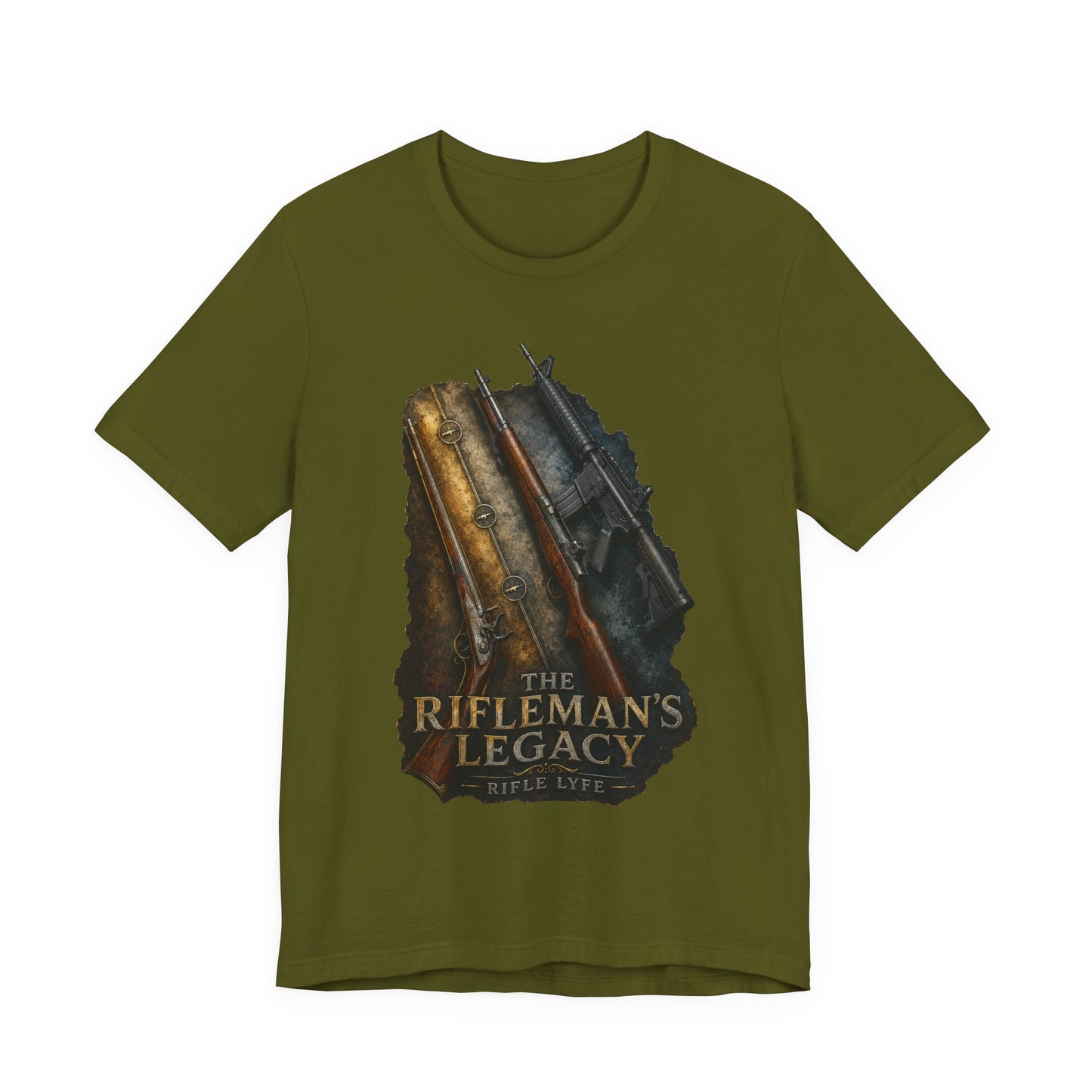 Rifleman’s Legacy T-Shirt — Vintage Hunting Rifle Graphic Tee