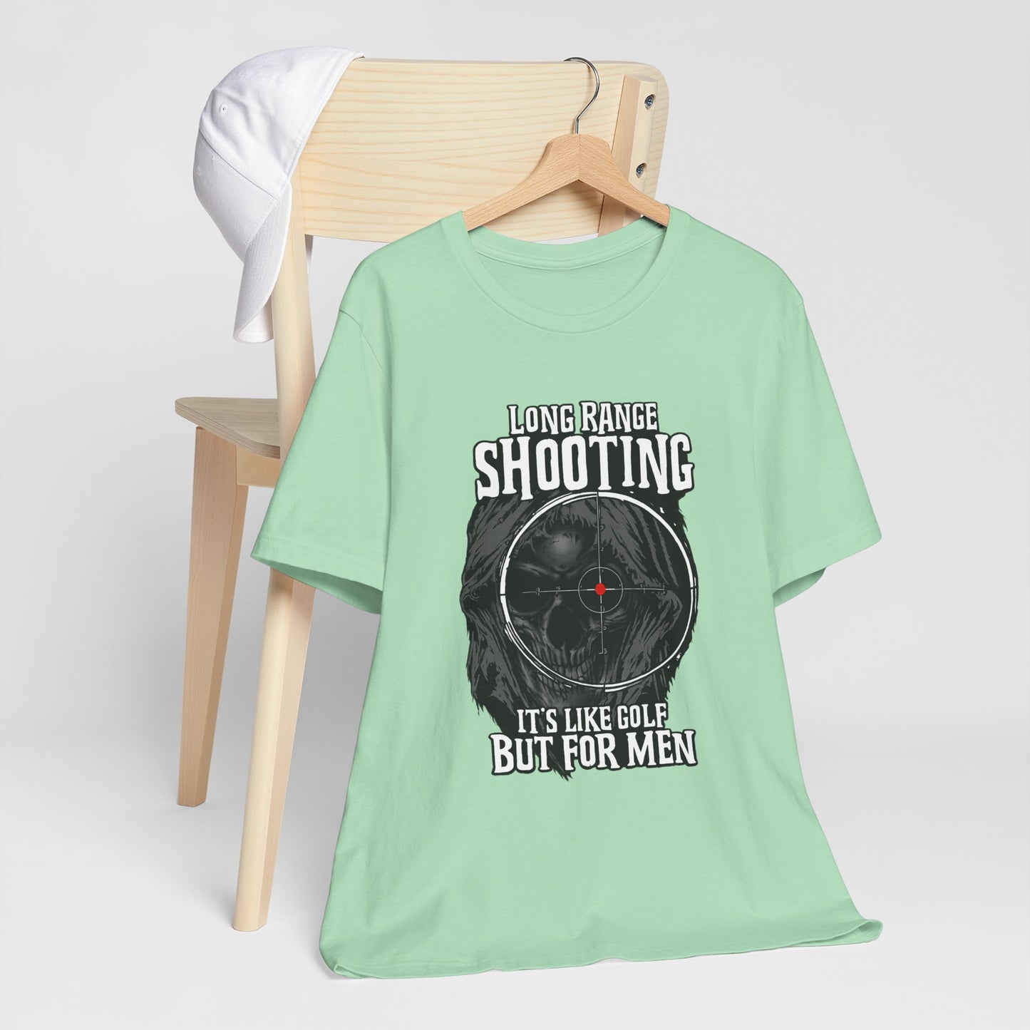 Long Range Shooting T-Shirt – “It’s Like Golf But For Men” Tactical Target Tee