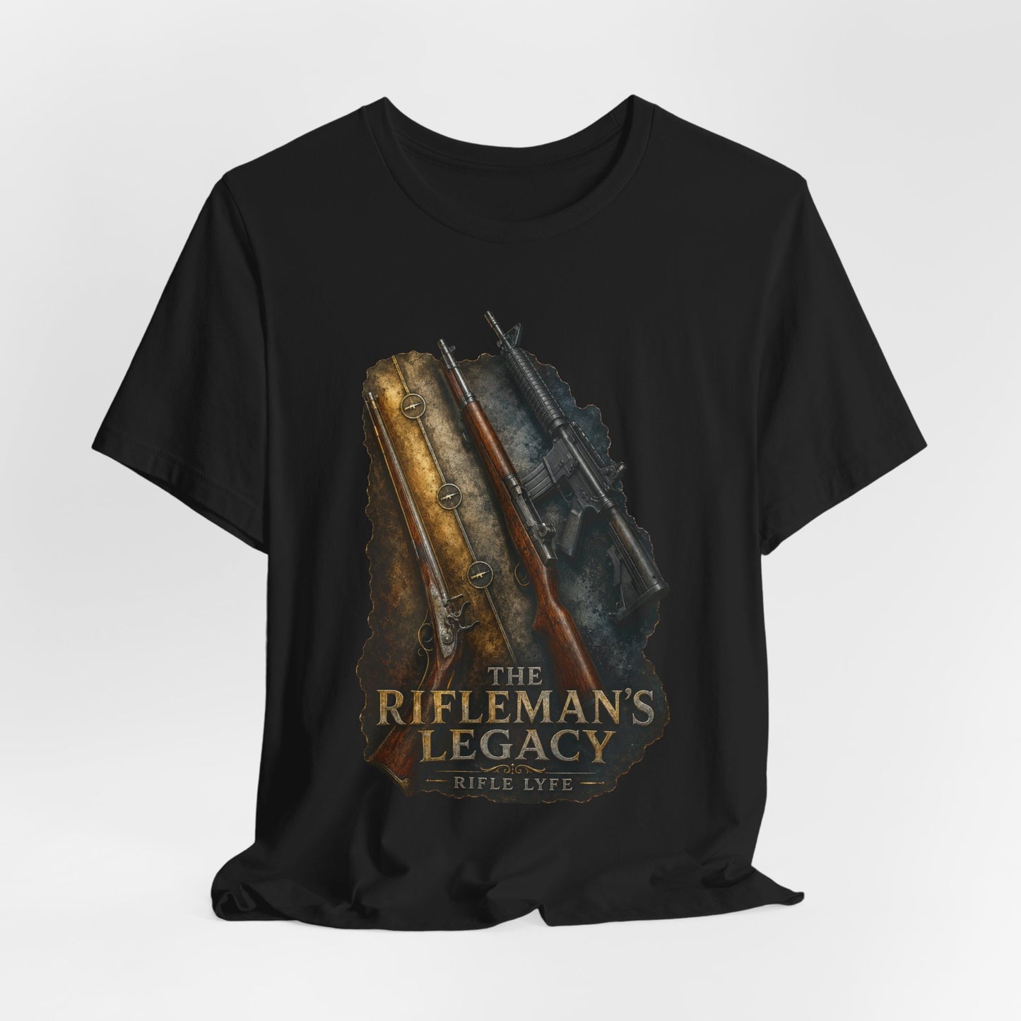 Rifleman’s Legacy T-Shirt — Vintage Hunting Rifle Graphic Tee