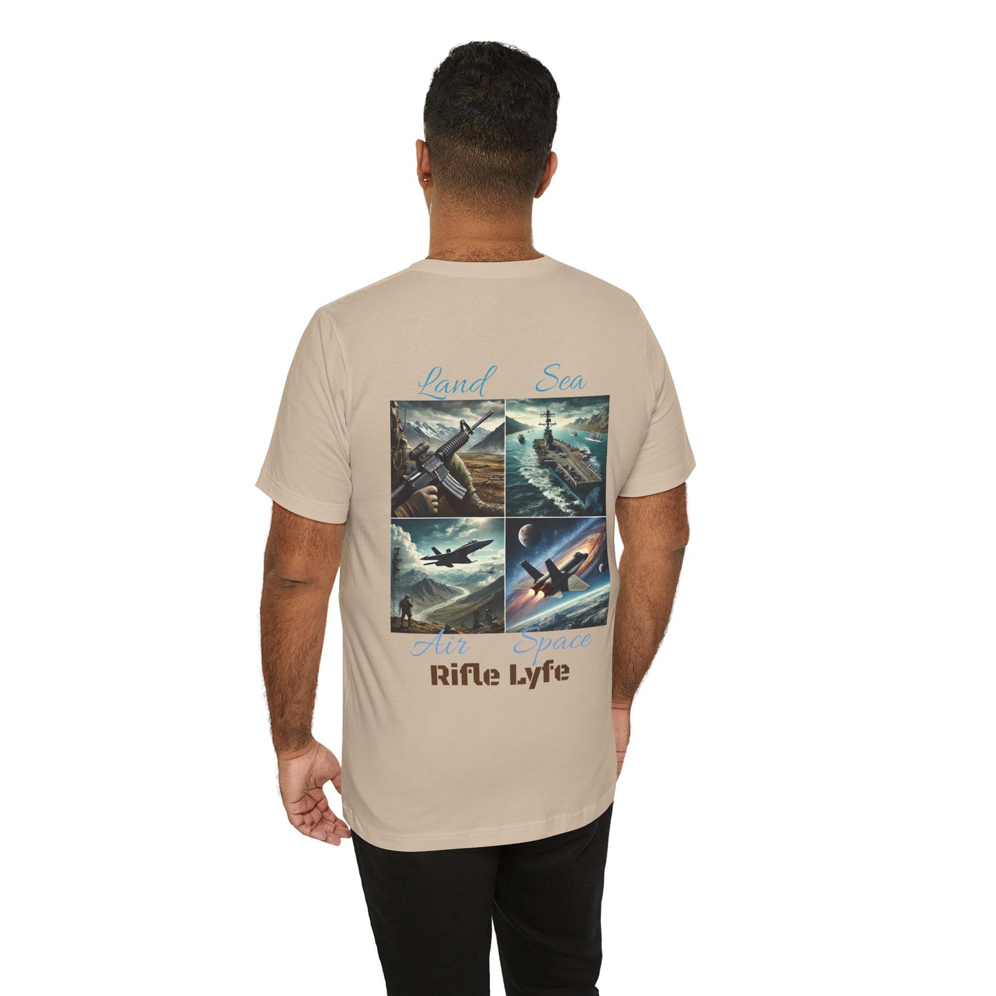 Land Sea Air Space Tee  Military Tribute Shirt | Rifle Lyfe