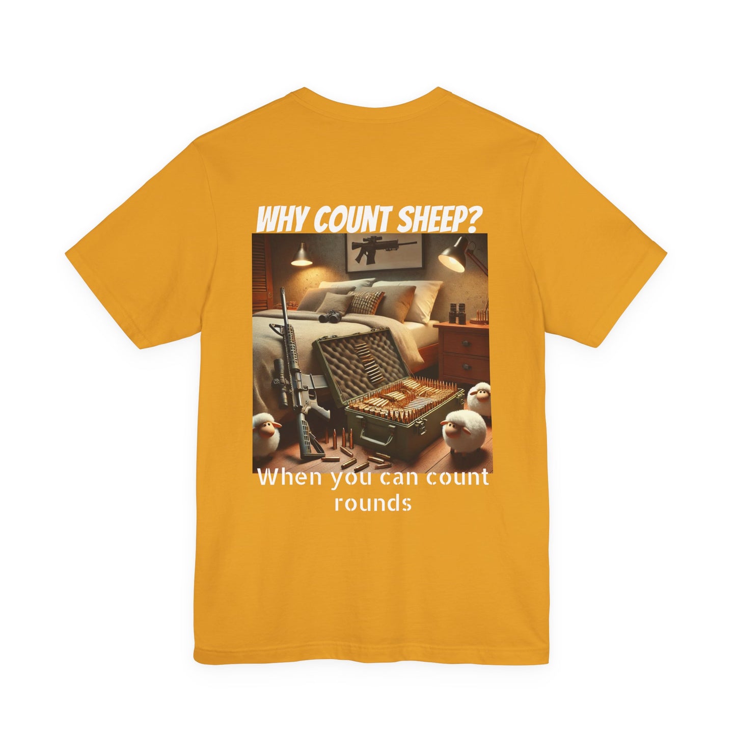 Funny Ammo Counting Unisex Tee, Sarcastic Bullet Collection T-Shirt, Humorous Munition Inventory Shirt, Hilarious Armament Count Top,