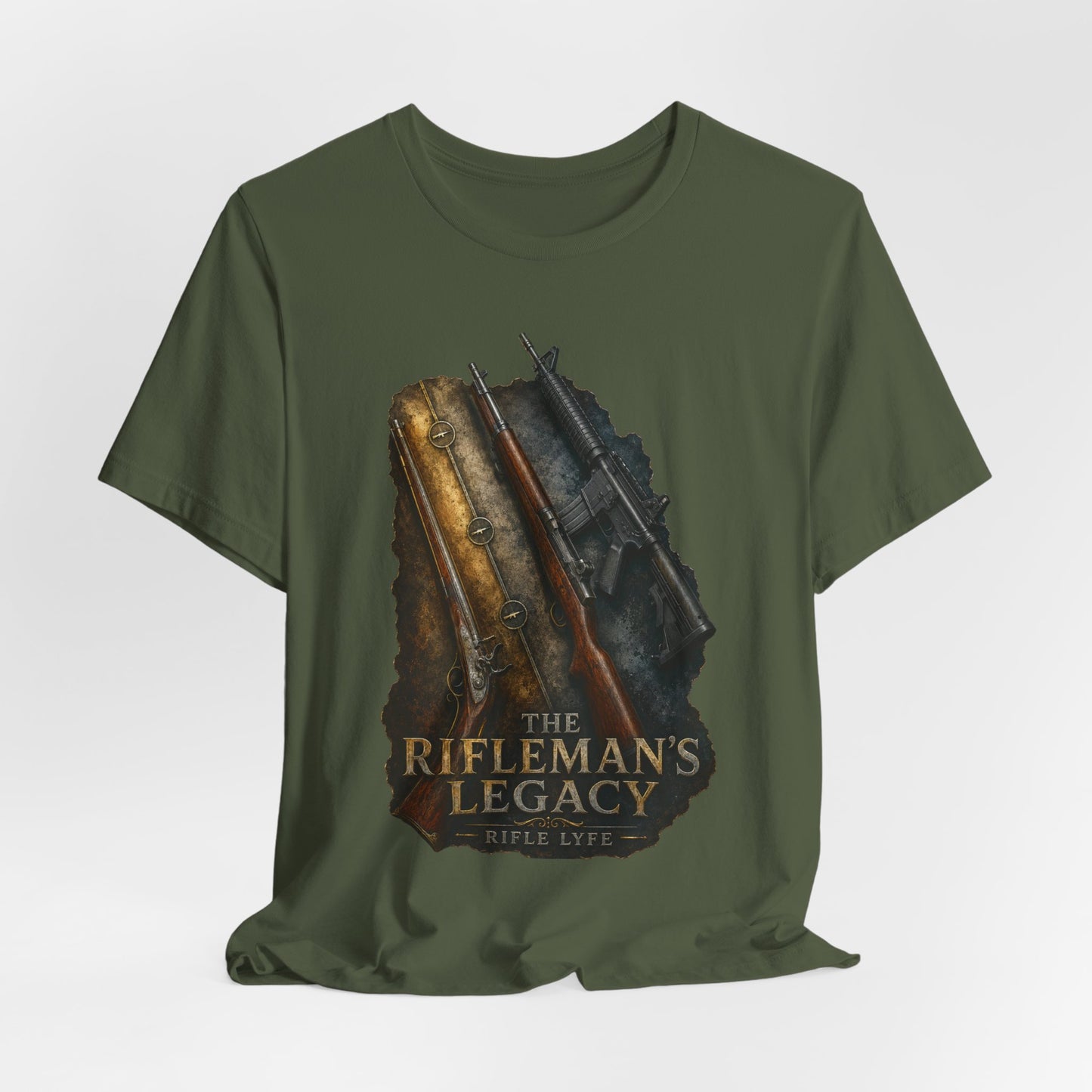 Rifleman’s Legacy T-Shirt — Vintage Hunting Rifle Graphic Tee