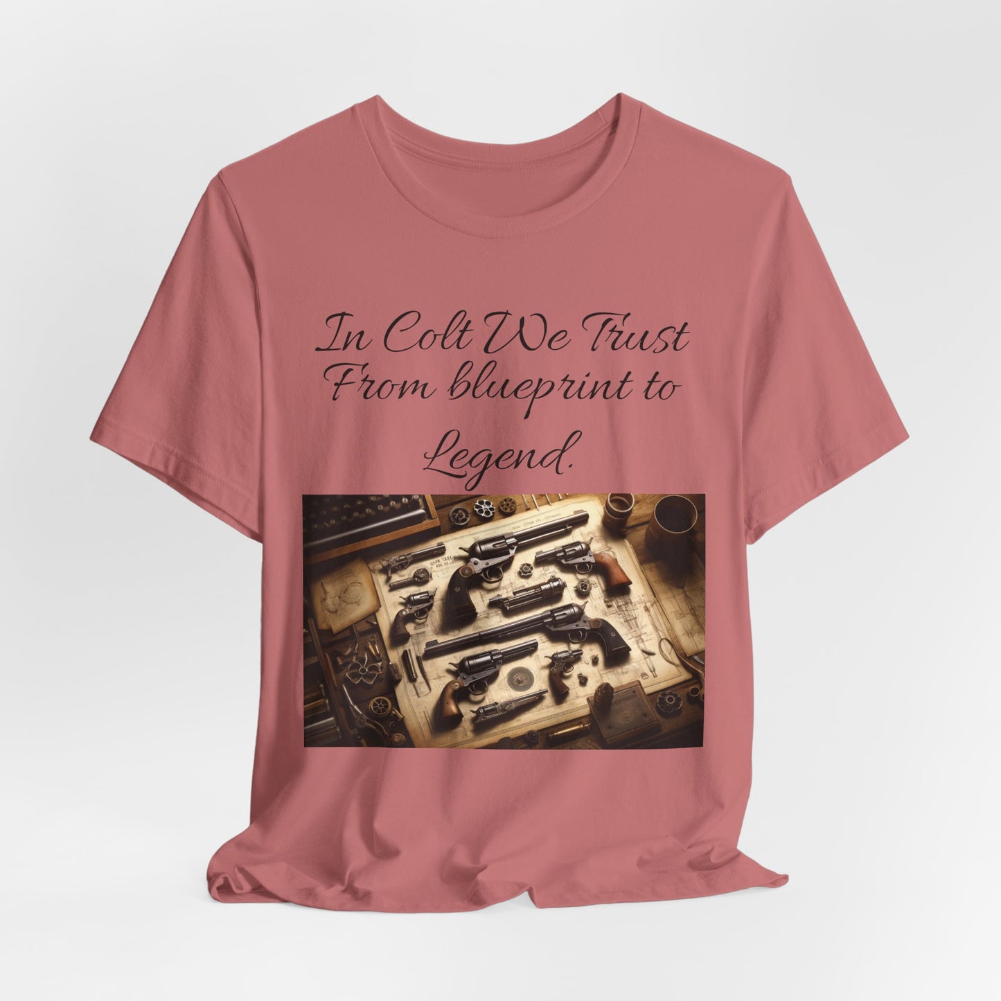Gun Enthusiast Tee: In Colt We Trust, Firearm Lover Shirt, Shooting Sports Tee, Gift for Gun Owners, Vintage Firearms Apparel