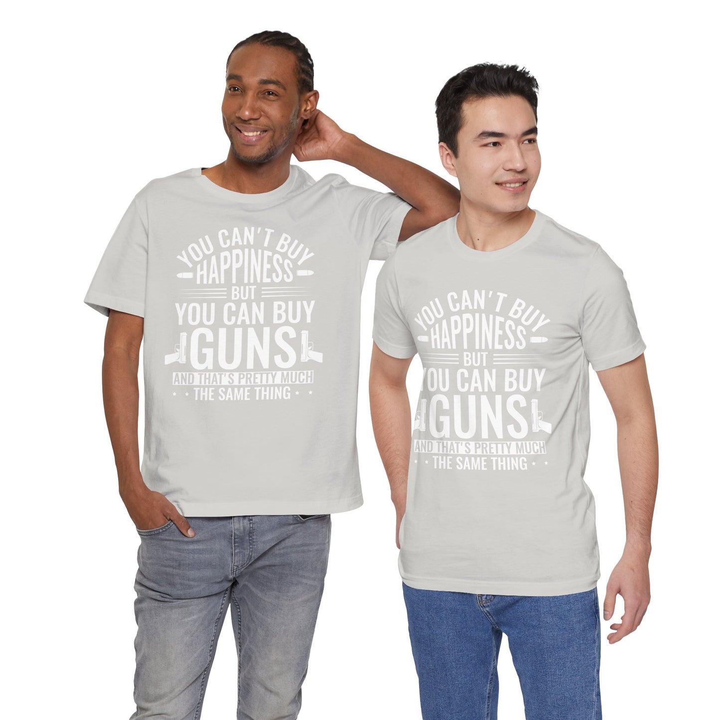 Gun Rights T-Shirt — "You Can't Buy Happiness But You Can Buy Guns" Graphic Tee