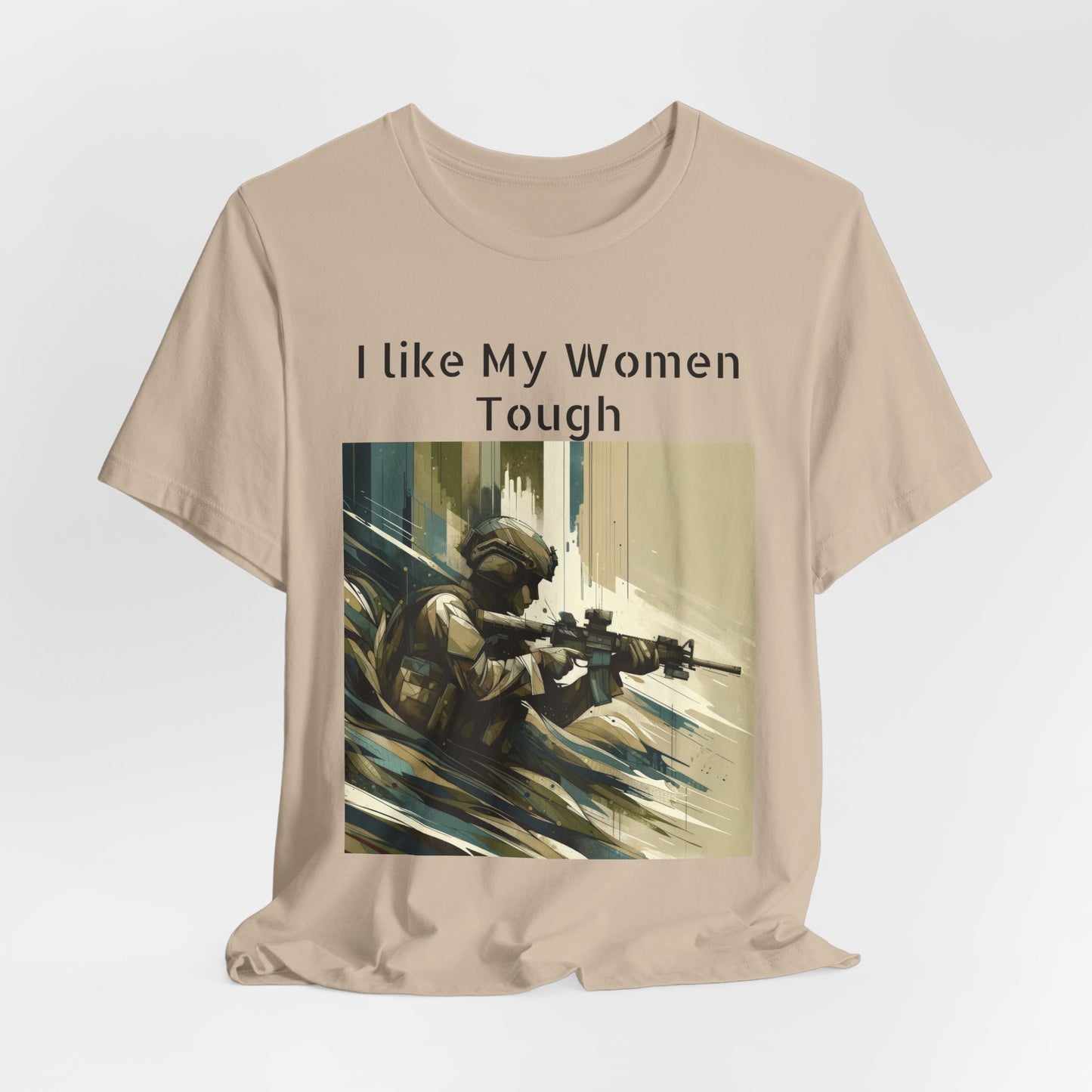 Tough female, female soldier, military tough